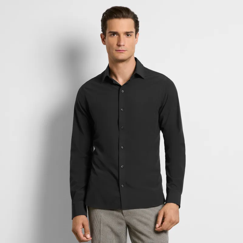360 Comfort Long Sleeve Button Up Top Solid - Slim Fit sold by Van Heusen