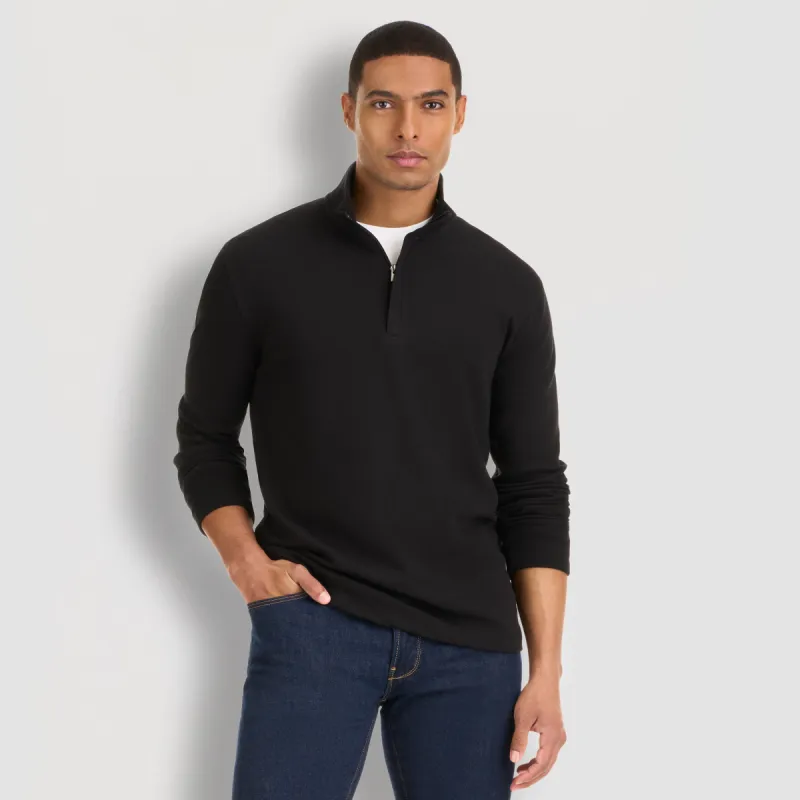 Essential Stain Shield Luxore Quarter Zip - Regular Fit sold by Van Heusen
