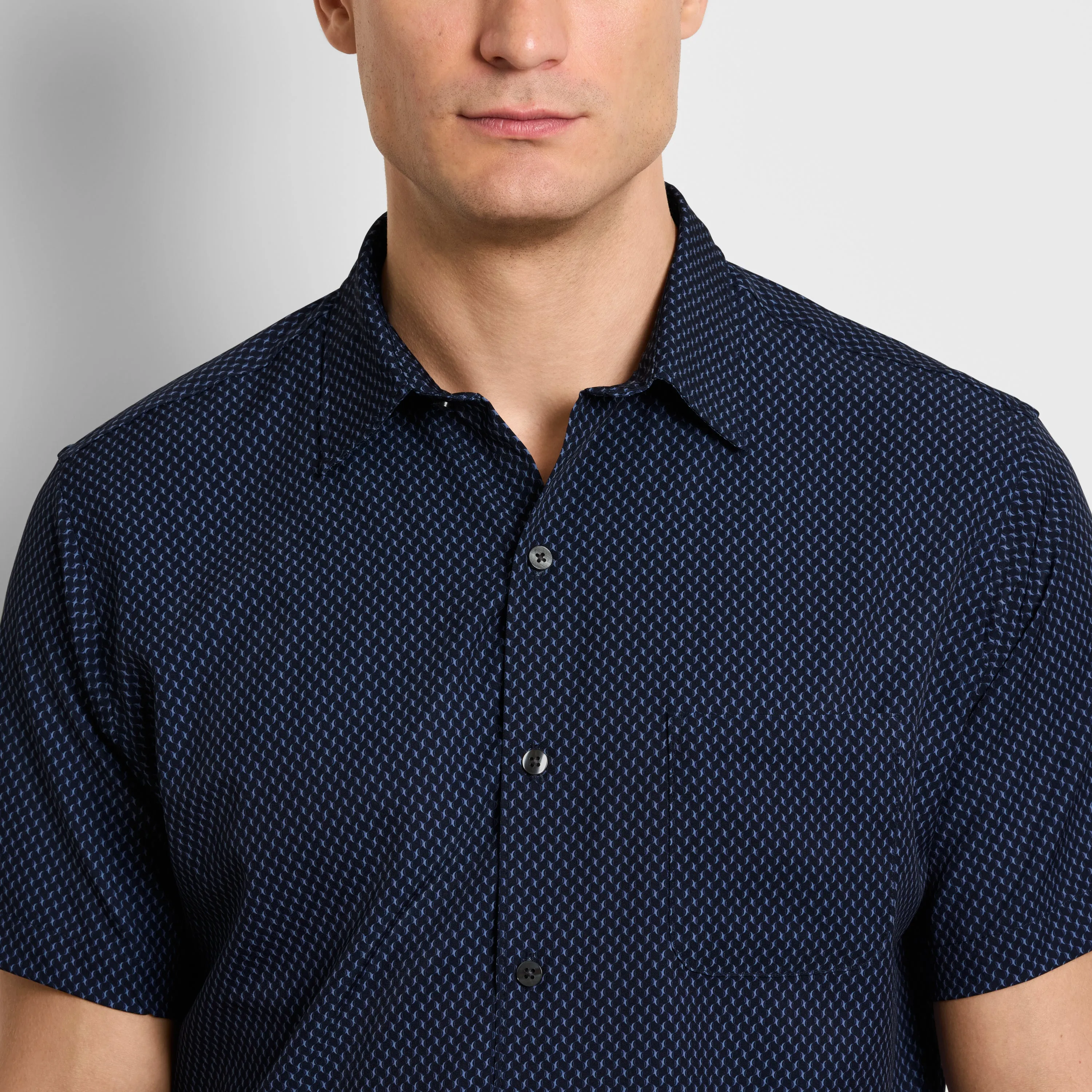 Hydro Wik Short Sleeve Camp Shirt Gate sold by Van Heusen product image thumbnail 3