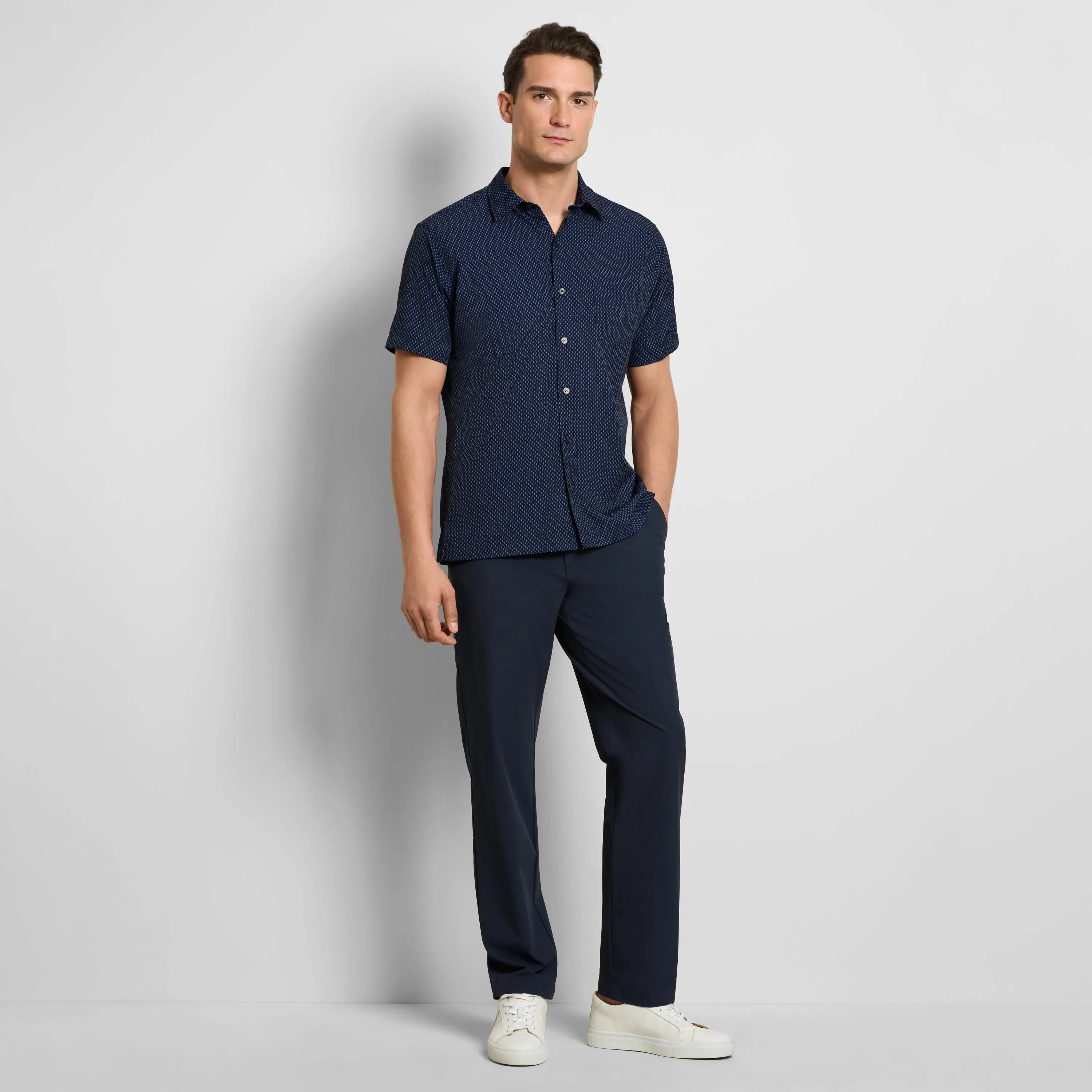 Hydro Wik Short Sleeve Camp Shirt Gate sold by Van Heusen product image thumbnail 2