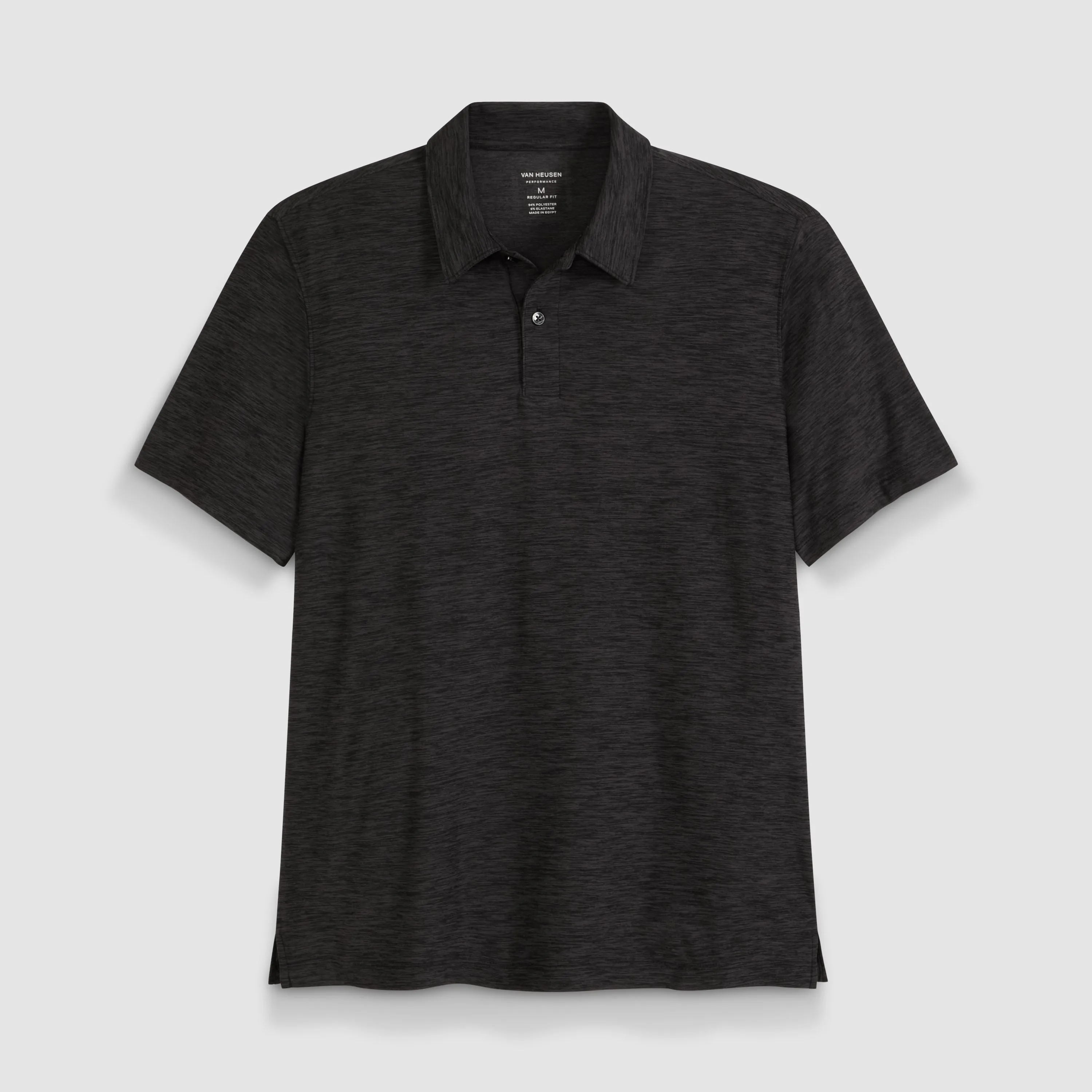 Space Dyed Jersey Short Sleeve Button Polo sold by Van Heusen product image thumbnail 5