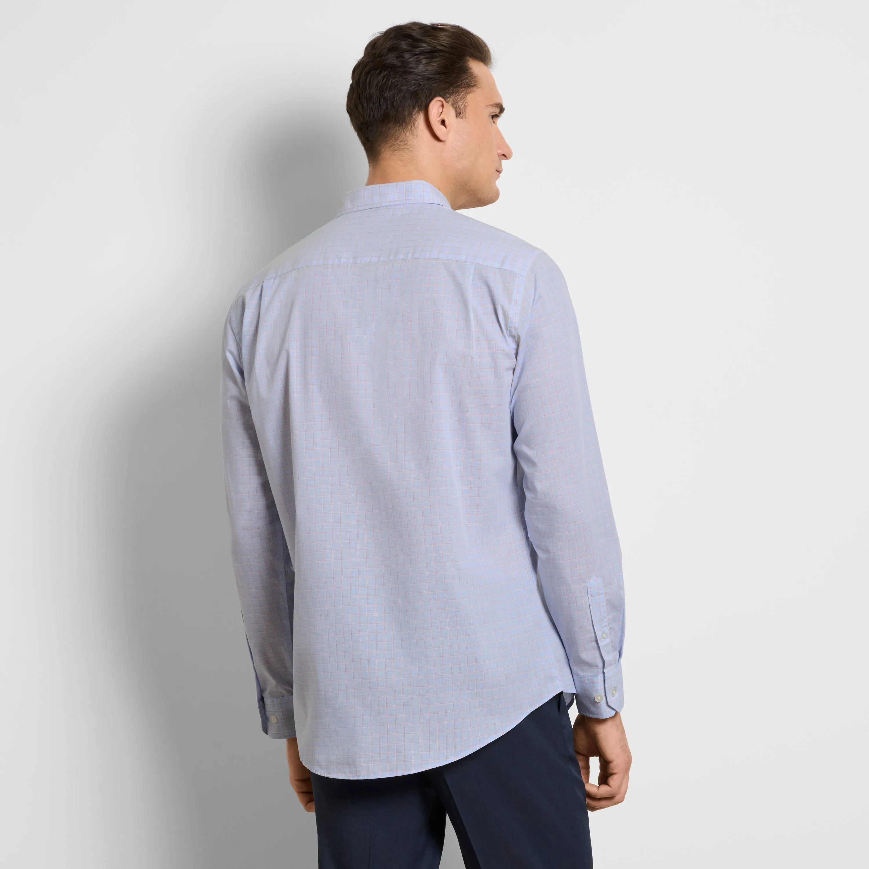 Wrinkle Free Long Sleeve Shirt End on End Plaid sold by Van Heusen product image thumbnail 4
