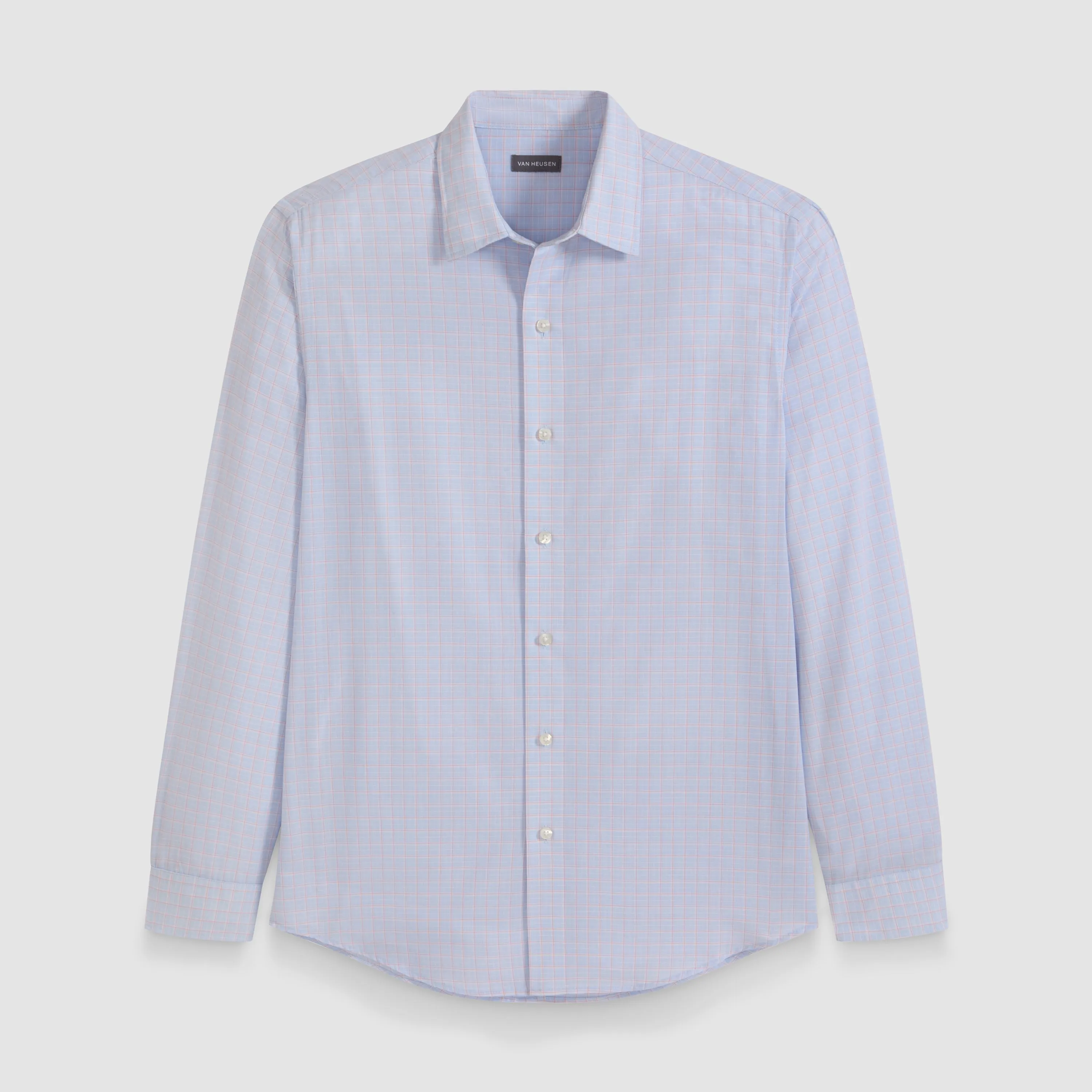 Wrinkle Free Long Sleeve Shirt End on End Plaid sold by Van Heusen product image thumbnail 5