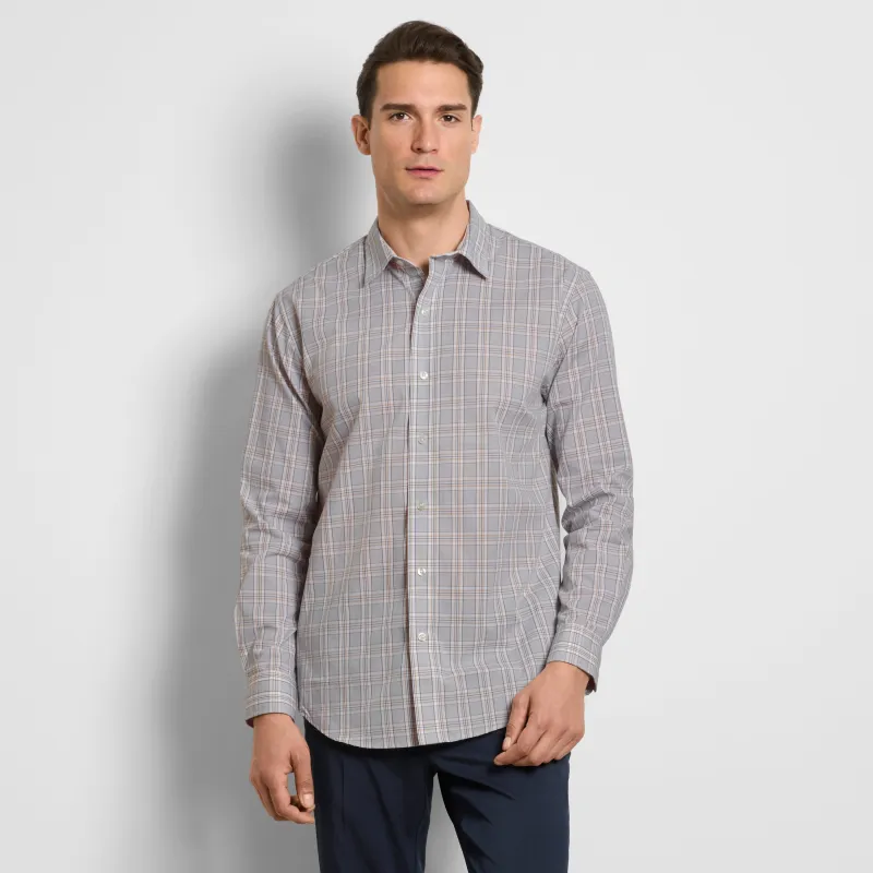 Wrinkle Free Long Sleeve Shirt Classic Plaid made by Van Heusen
