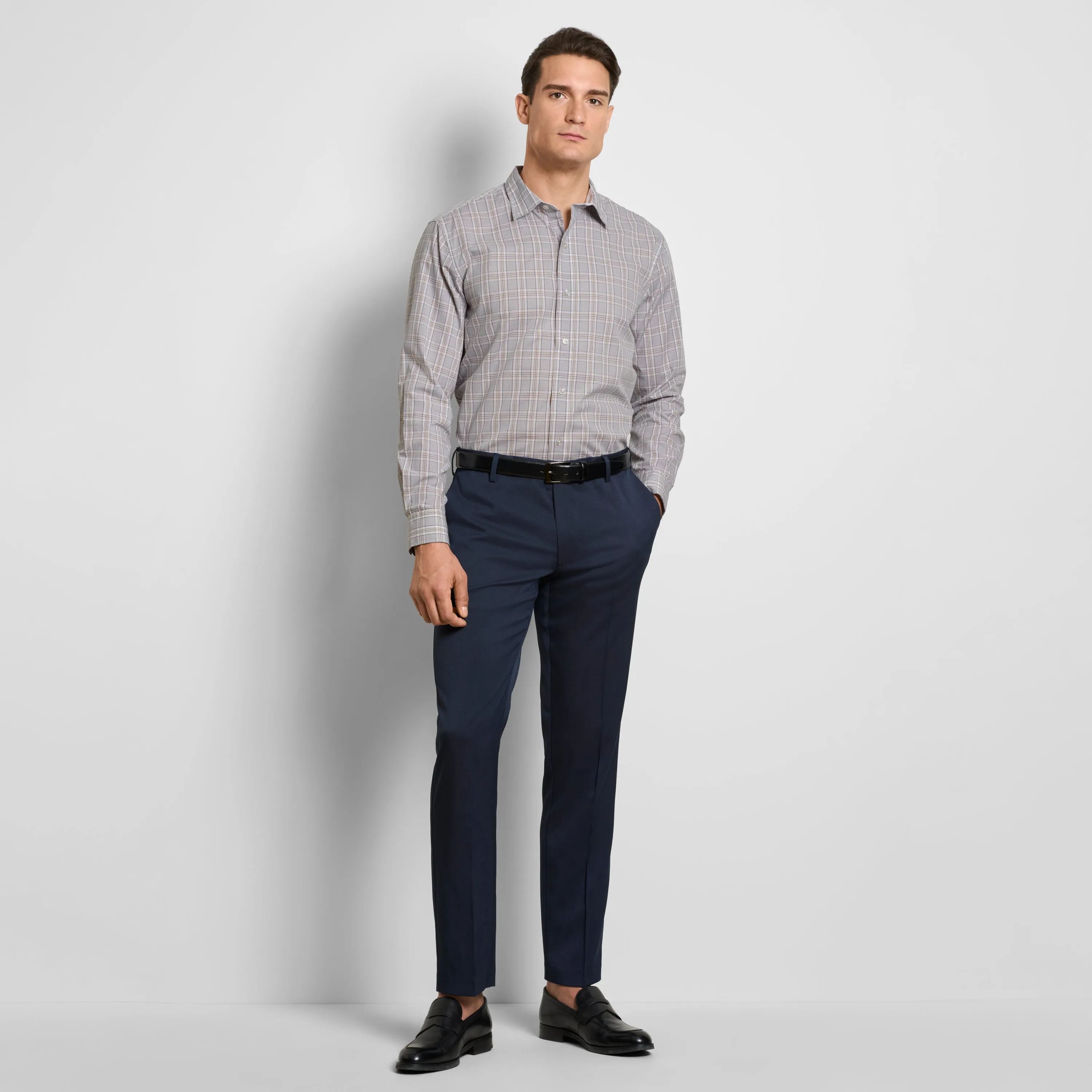 Wrinkle Free Long Sleeve Shirt Classic Plaid sold by Van Heusen product image thumbnail 2