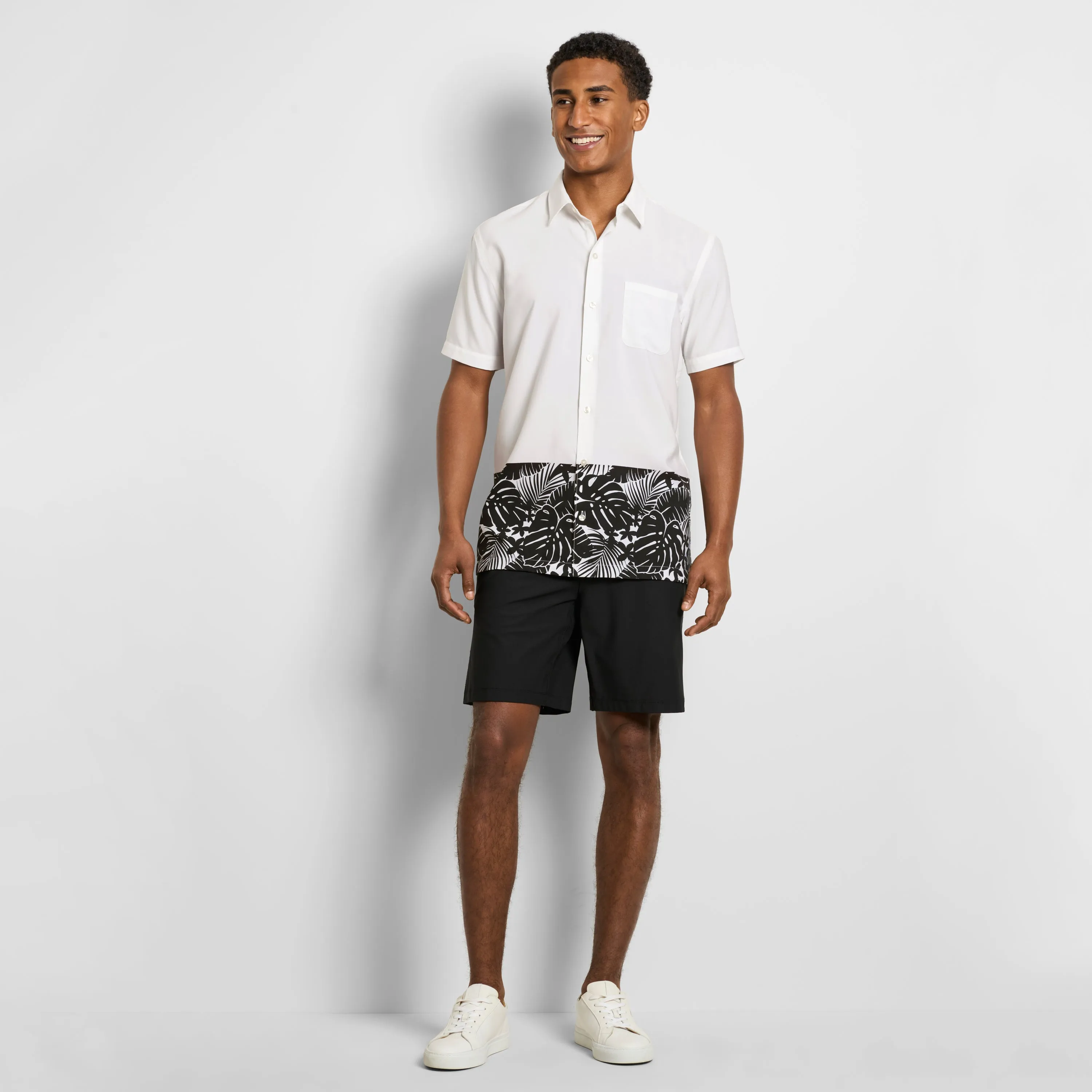 Weekend Short Sleeve Camp Placed Print Shirt sold by Van Heusen product image thumbnail 2