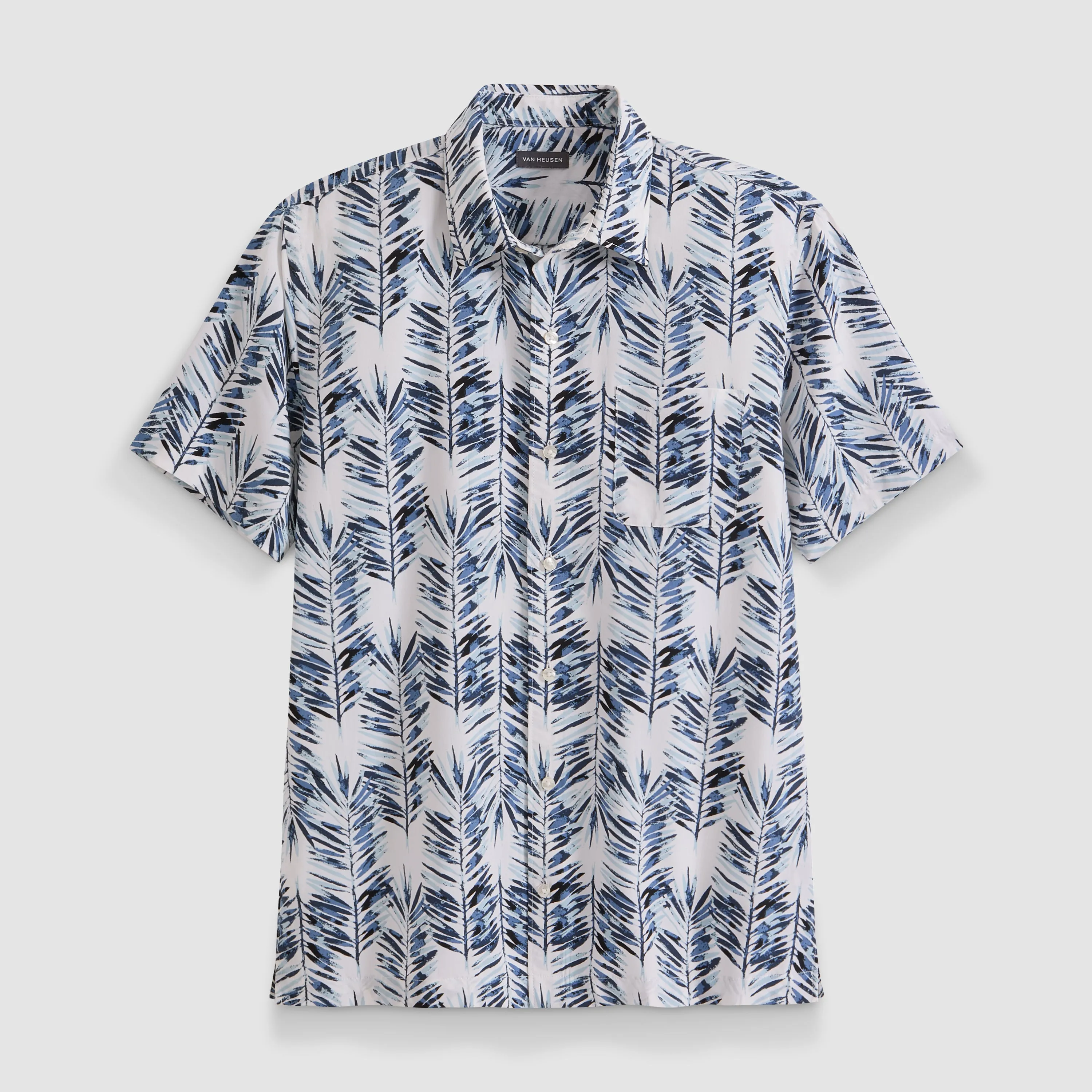 Weekend Short Sleeve Camp LG Fern Print Shirt sold by Van Heusen product image thumbnail 5