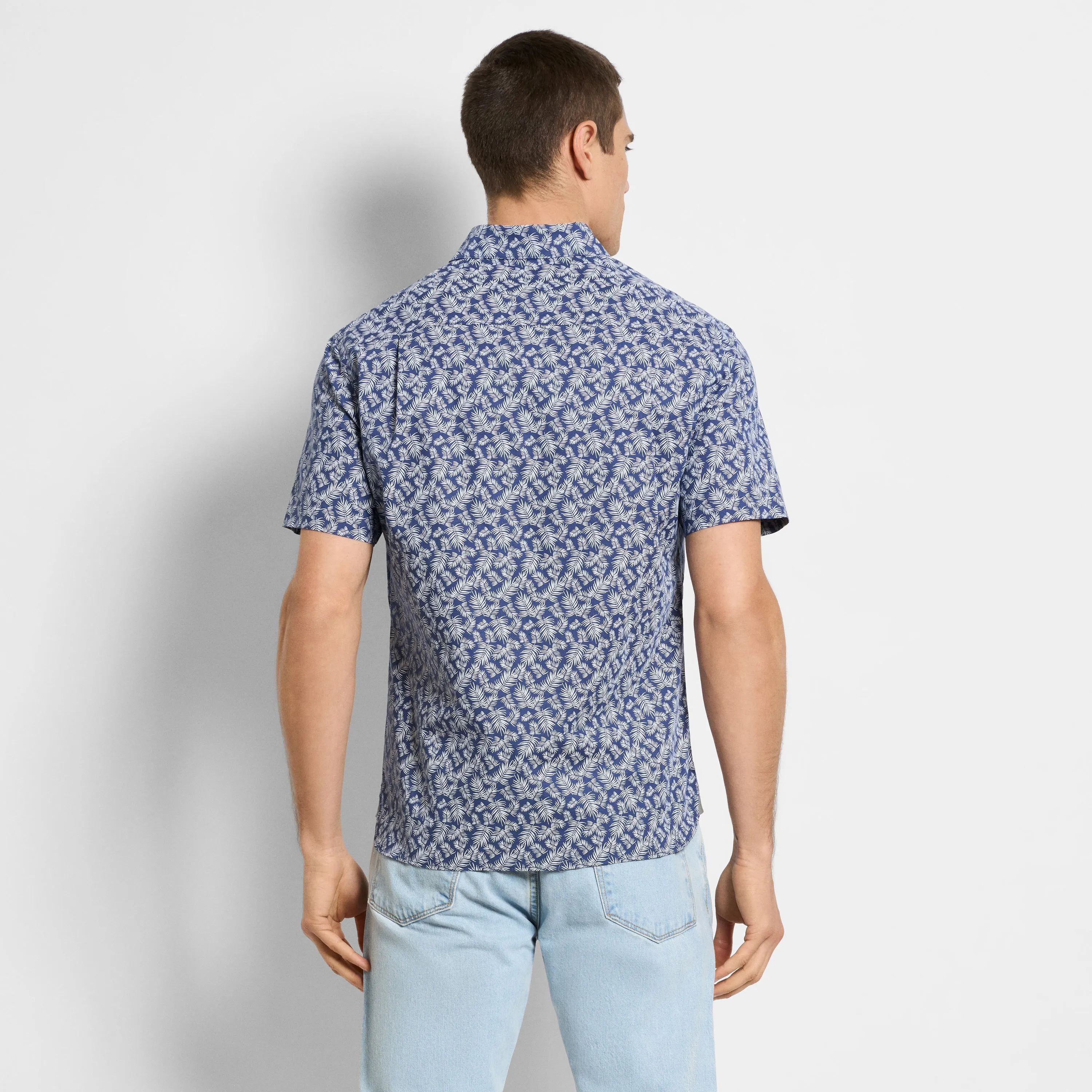 Folsen Short Sleeve Stain Shield Fern Print - Slim Fit sold by Van Heusen product image thumbnail 5