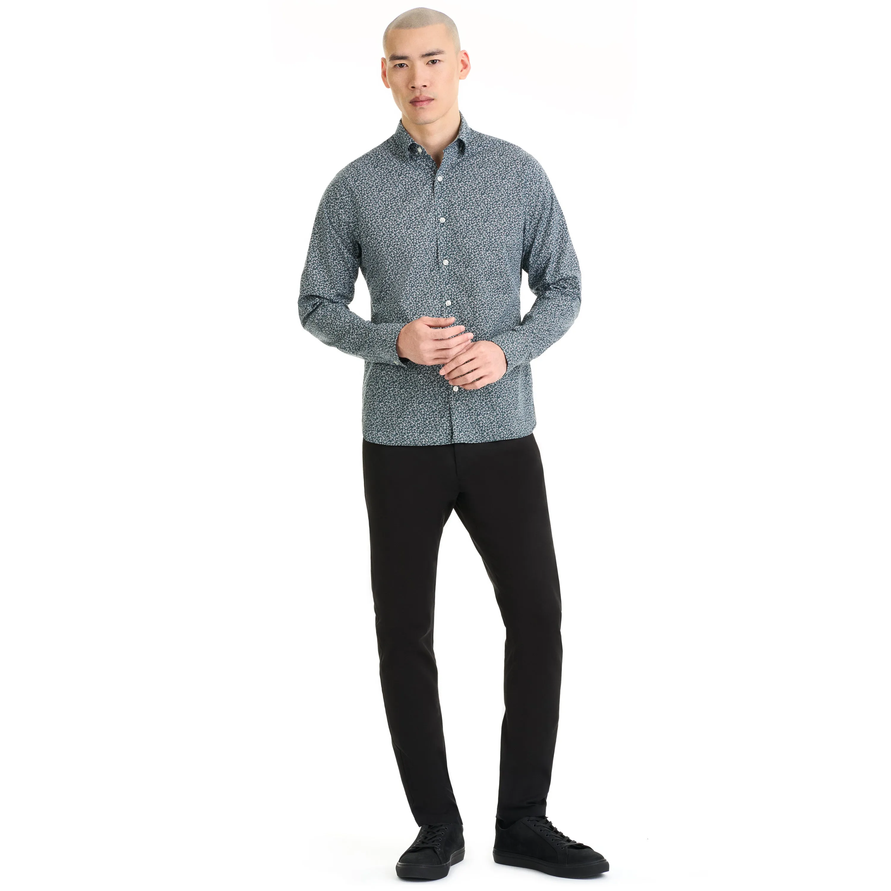 Essential Stain Shield Long Sleeve Shirt Wovens Floral Print - Slim Fit sold by Van Heusen product image thumbnail 2