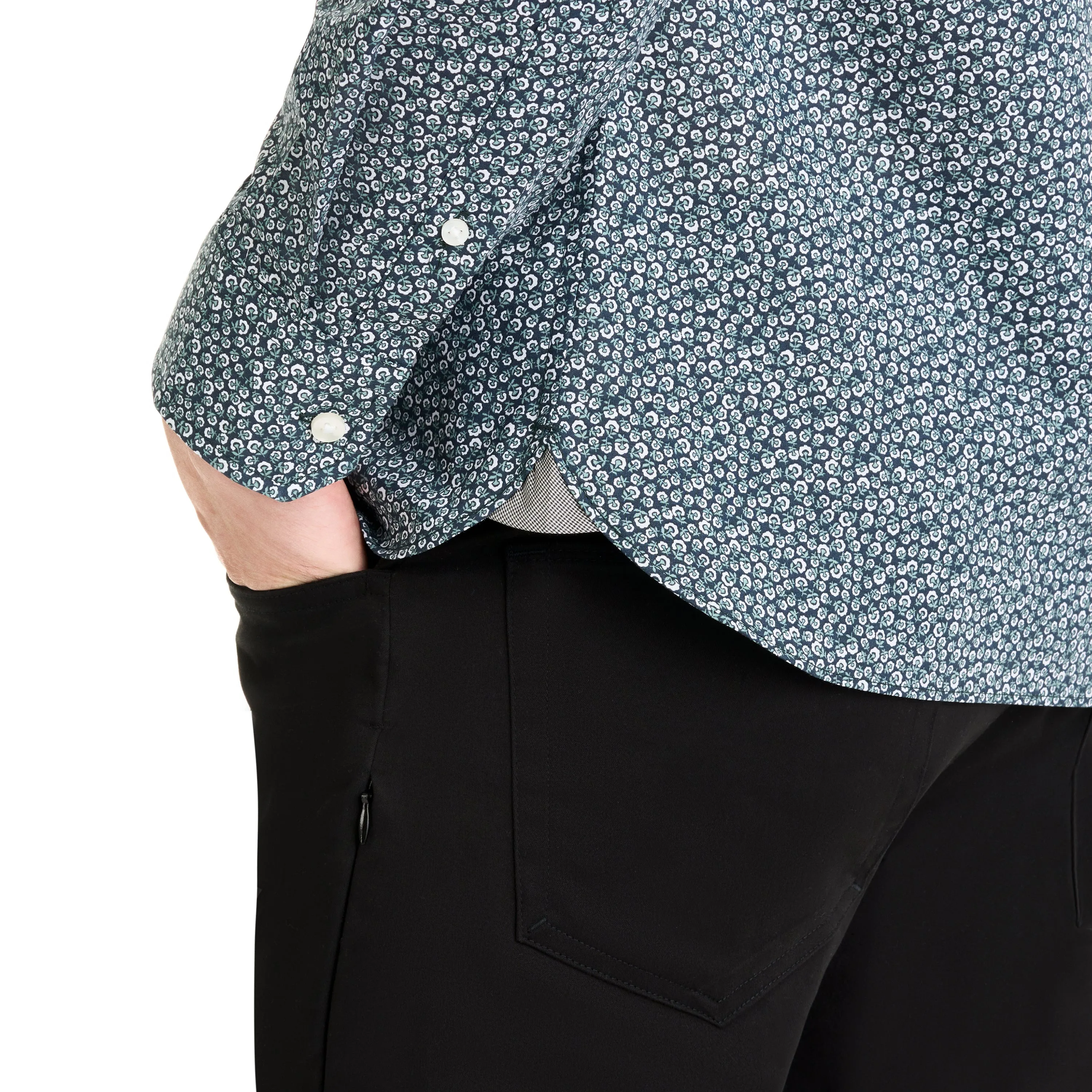 Essential Stain Shield Long Sleeve Shirt Wovens Floral Print - Slim Fit sold by Van Heusen product image thumbnail 4