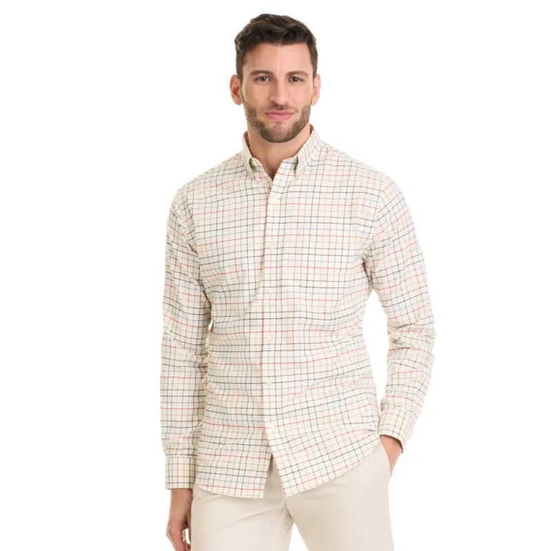 Weekend Twill Long Sleeve Woven Shirt Tattersall - Regular Fit sold by Van Heusen