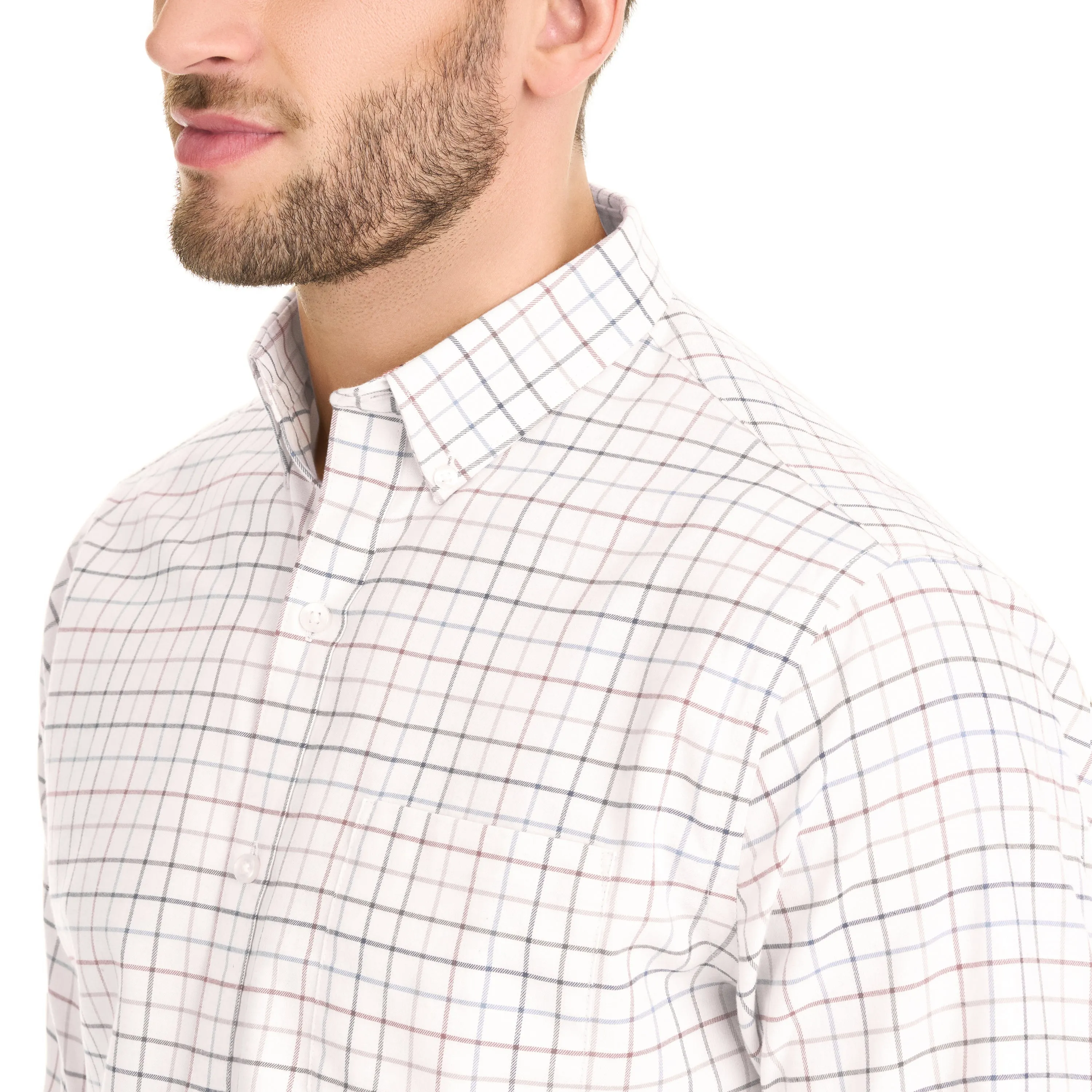 Weekend Twill Long Sleeve Woven Shirt Tattersall - Regular Fit sold by Van Heusen product image thumbnail 4