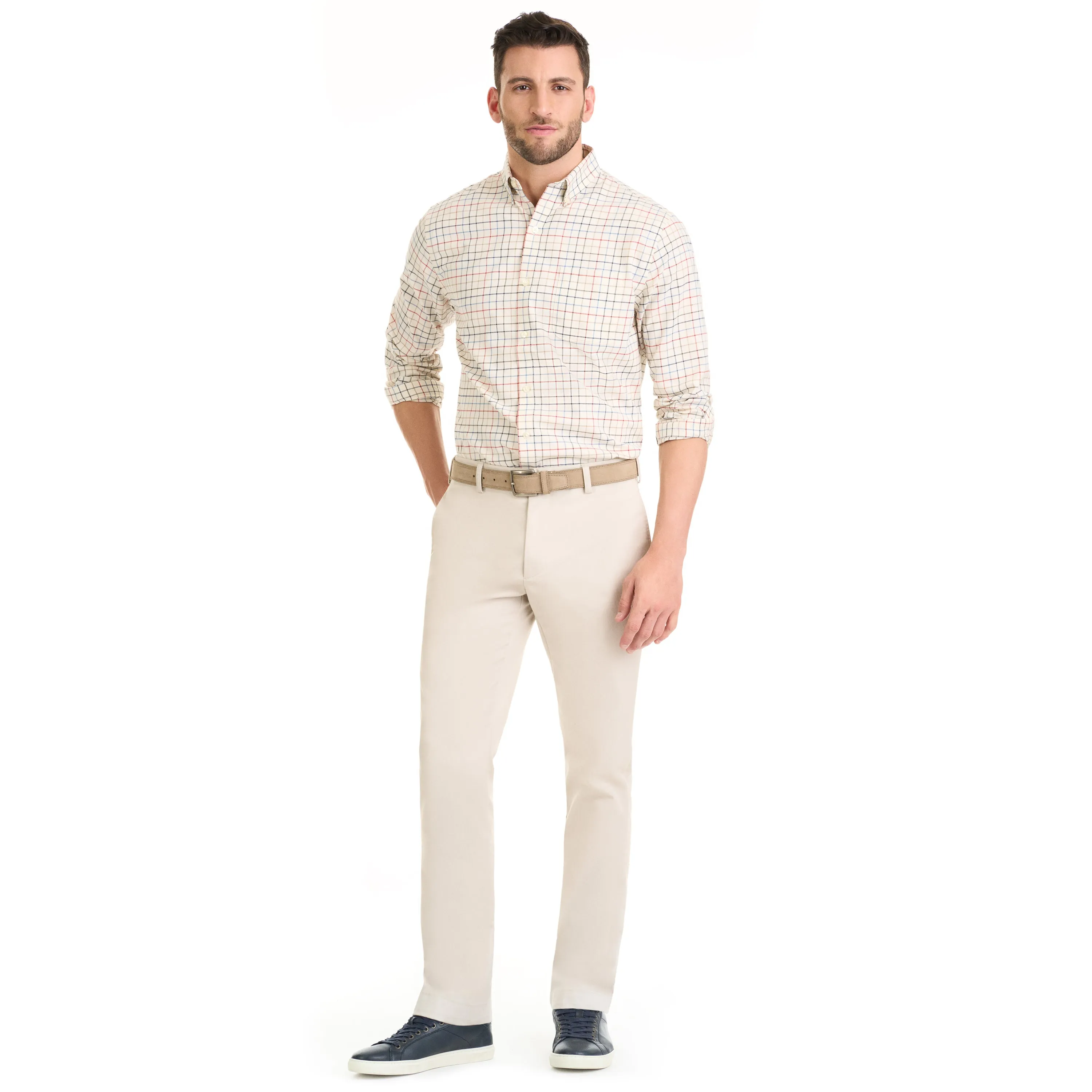 Weekend Twill Long Sleeve Woven Shirt Tattersall - Regular Fit sold by Van Heusen product image thumbnail 2