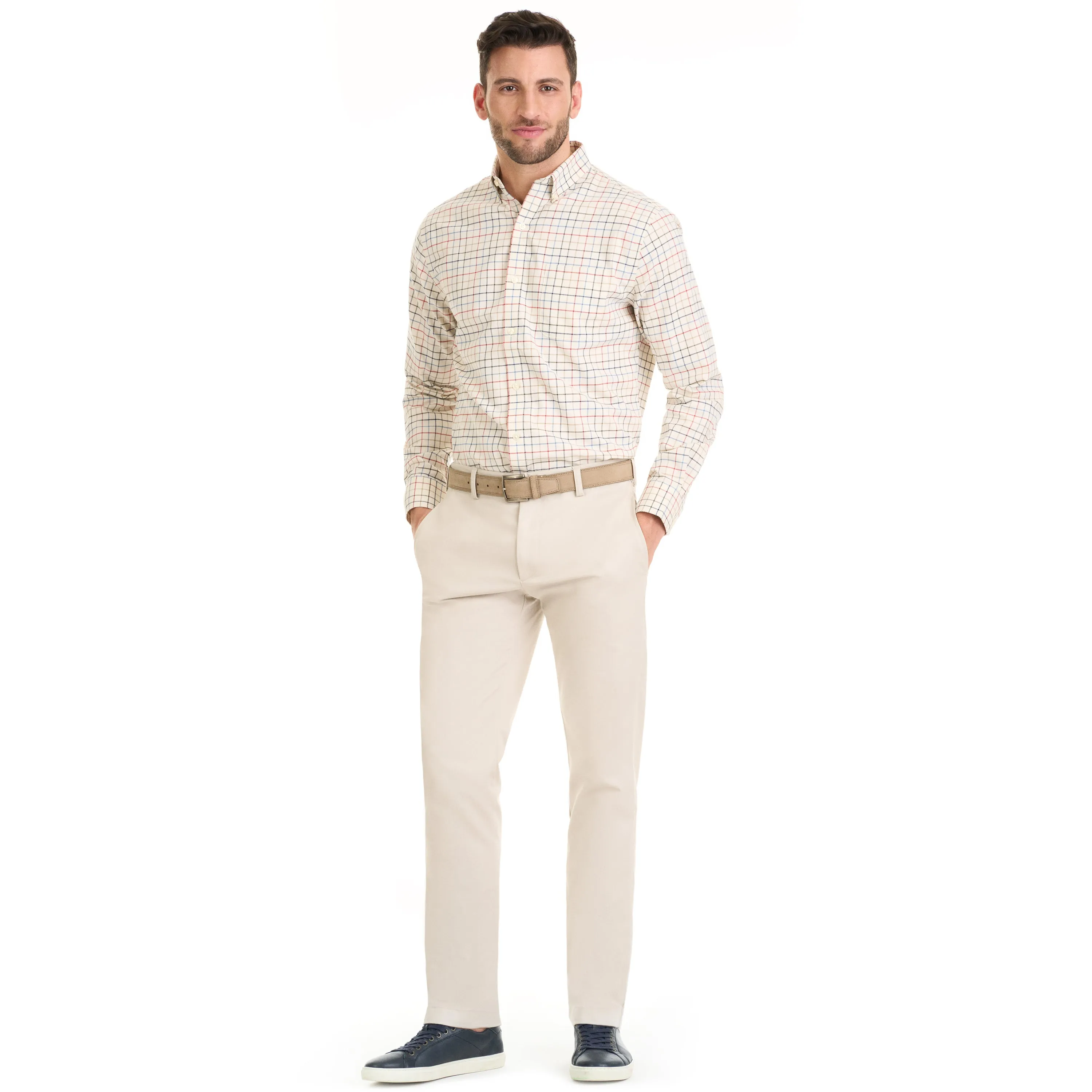 Weekend Twill Long Sleeve Woven Shirt Tattersall - Regular Fit sold by Van Heusen product image thumbnail 3