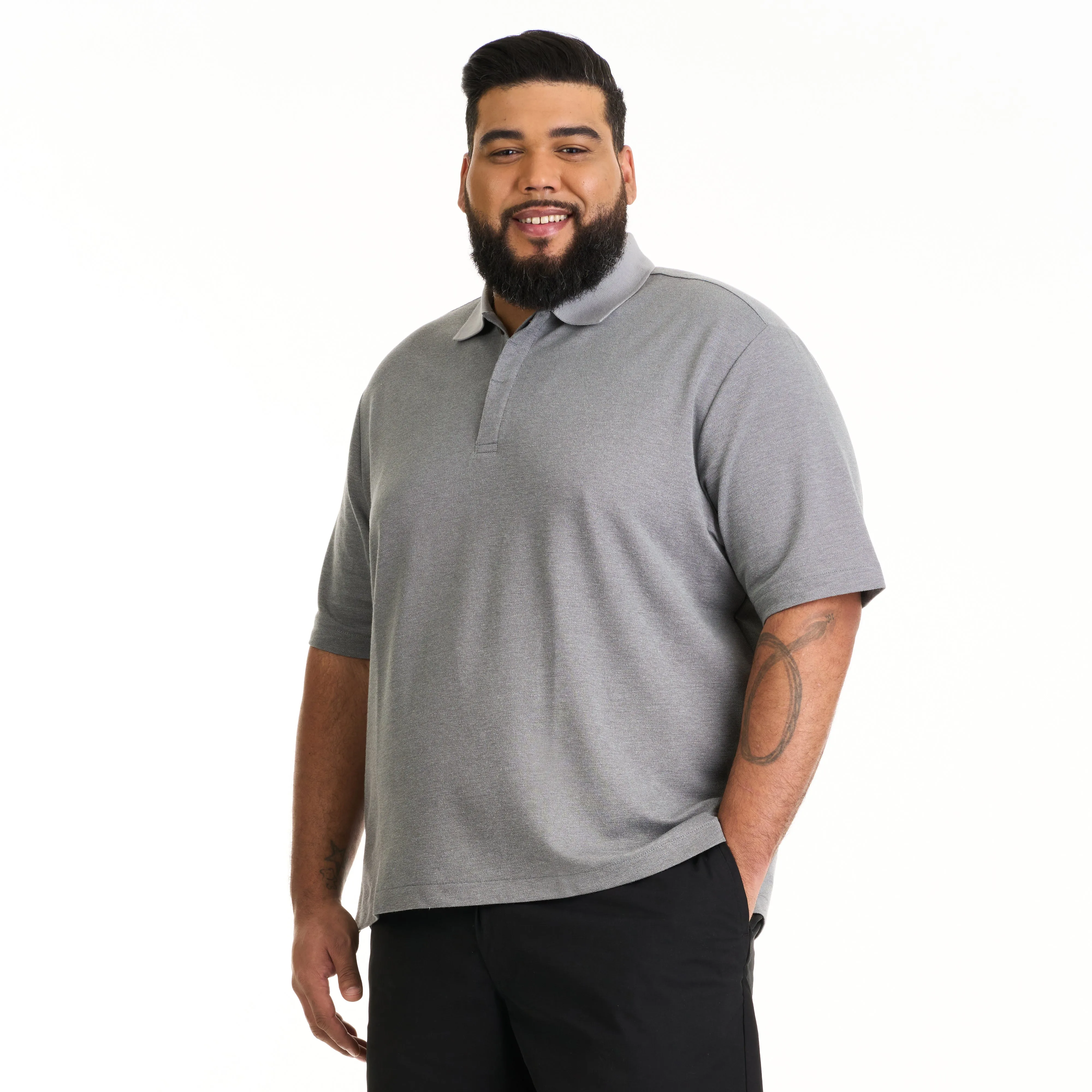 Essential Stain Shield Honeycomb Polo - Big & Tall sold by Van Heusen product image thumbnail 4
