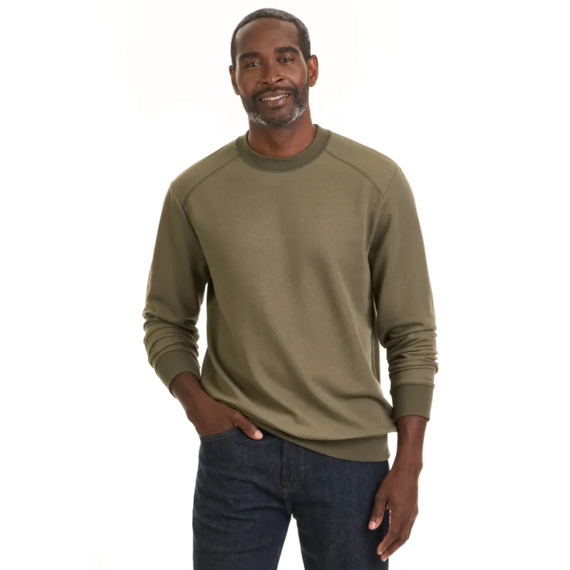 Essential Stain Shield Pique Crew Pullover – Regular Fit sold by Van Heusen