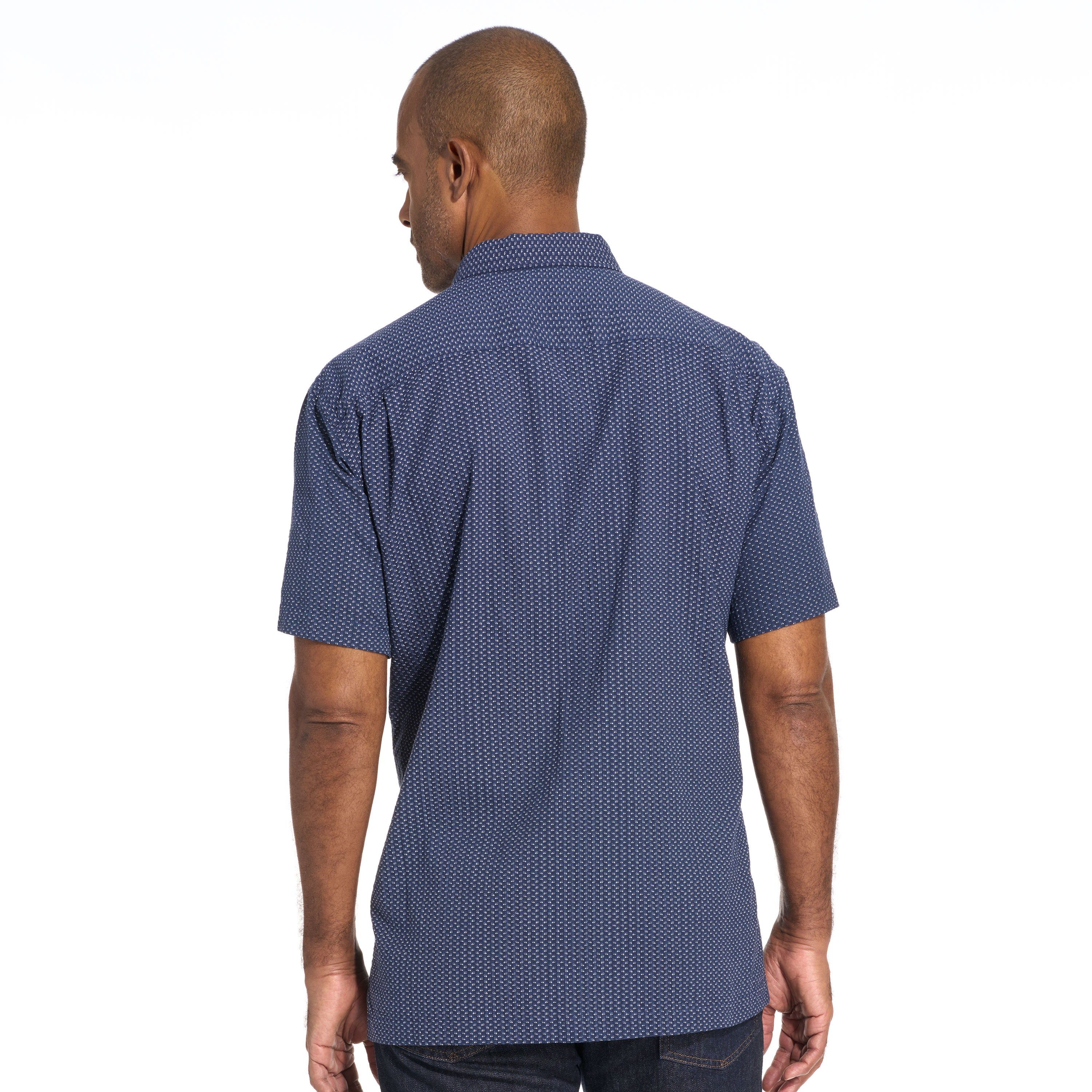 Weekend Camp Short Sleeve Shirt Seersucker Print Regular Fit sold by Van Heusen product image thumbnail 4
