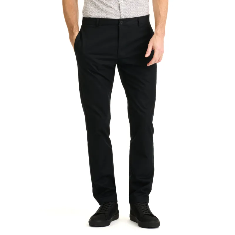 Essential Wrinkle Free Flat Front Straight Leg Pant - Black sold by Van Heusen
