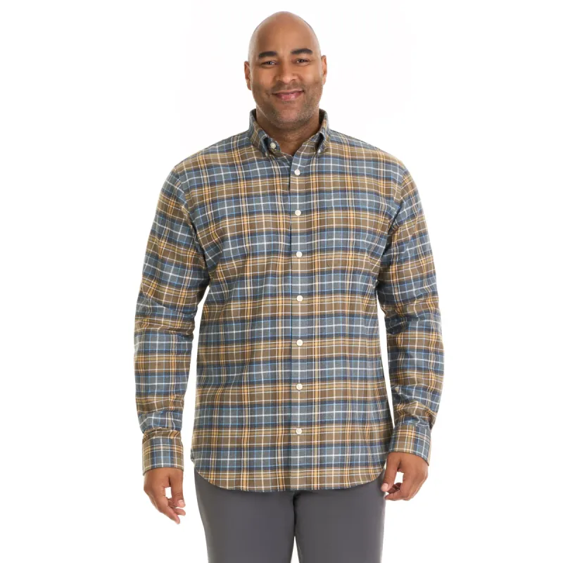 Weekend Twill Long Sleeve Woven Tartan - Big & Tall sold by Van Heusen