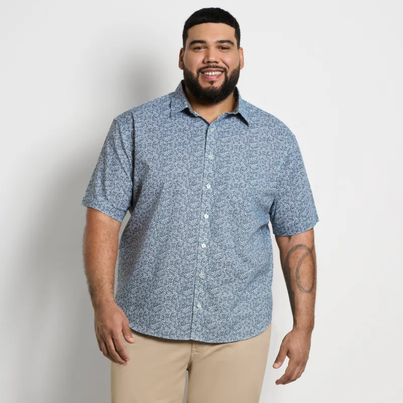 Folsen Short Sleeve Stain Shield Shirt Abstract Print - Big & Tall sold by Van Heusen
