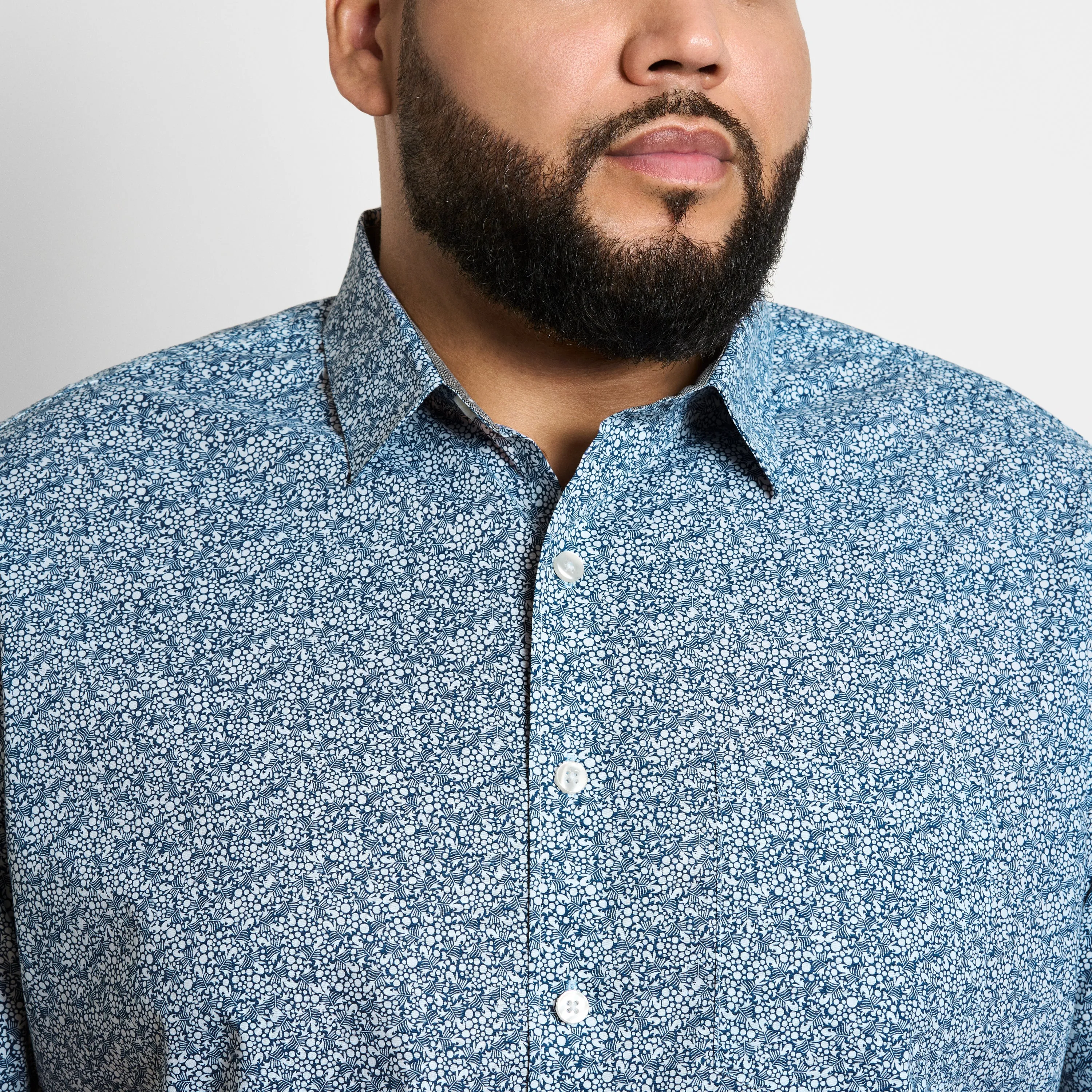 Folsen Short Sleeve Stain Shield Shirt Abstract Print - Big & Tall sold by Van Heusen product image thumbnail 3