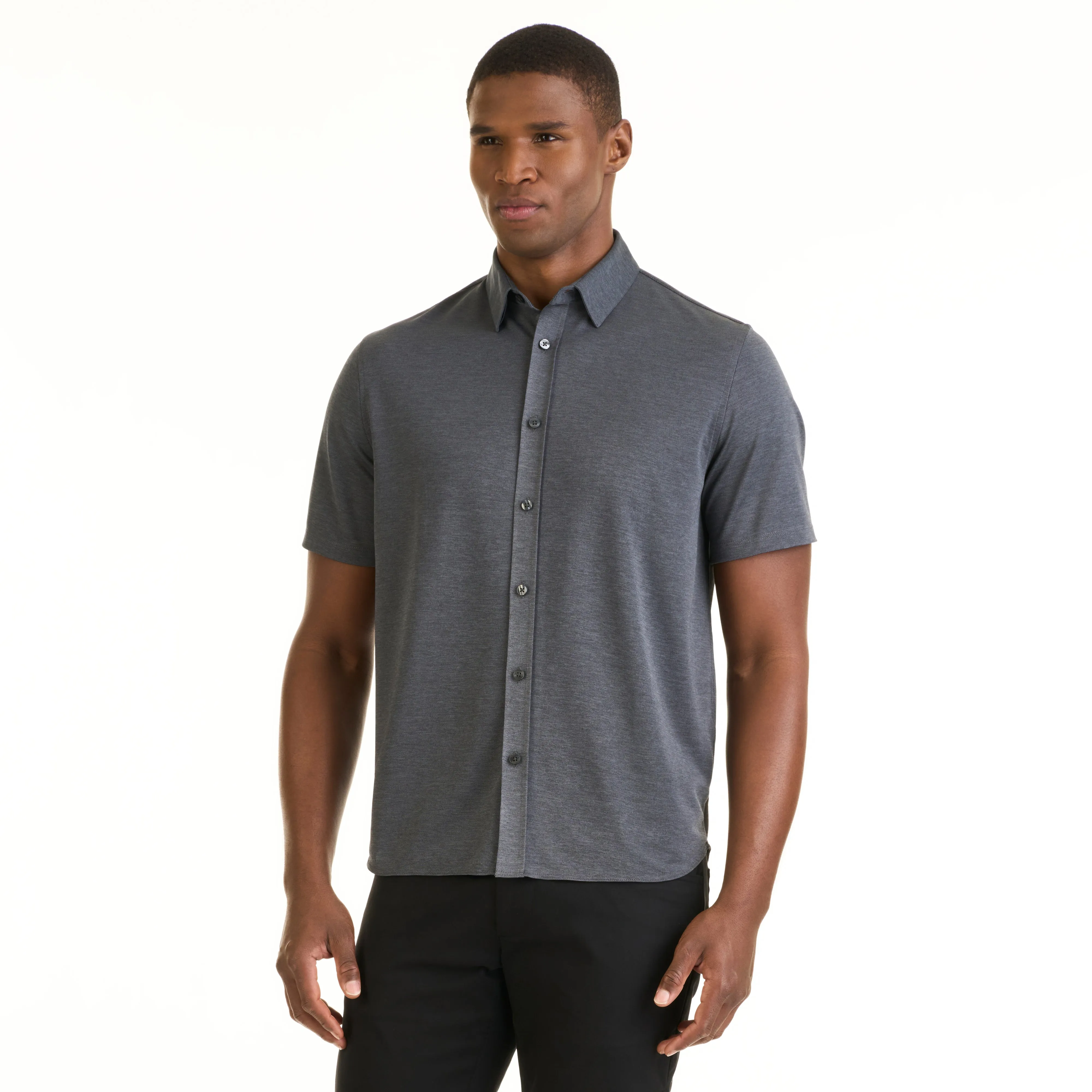 Performance Knit Short Sleeve Solid - Slim Fit sold by Van Heusen