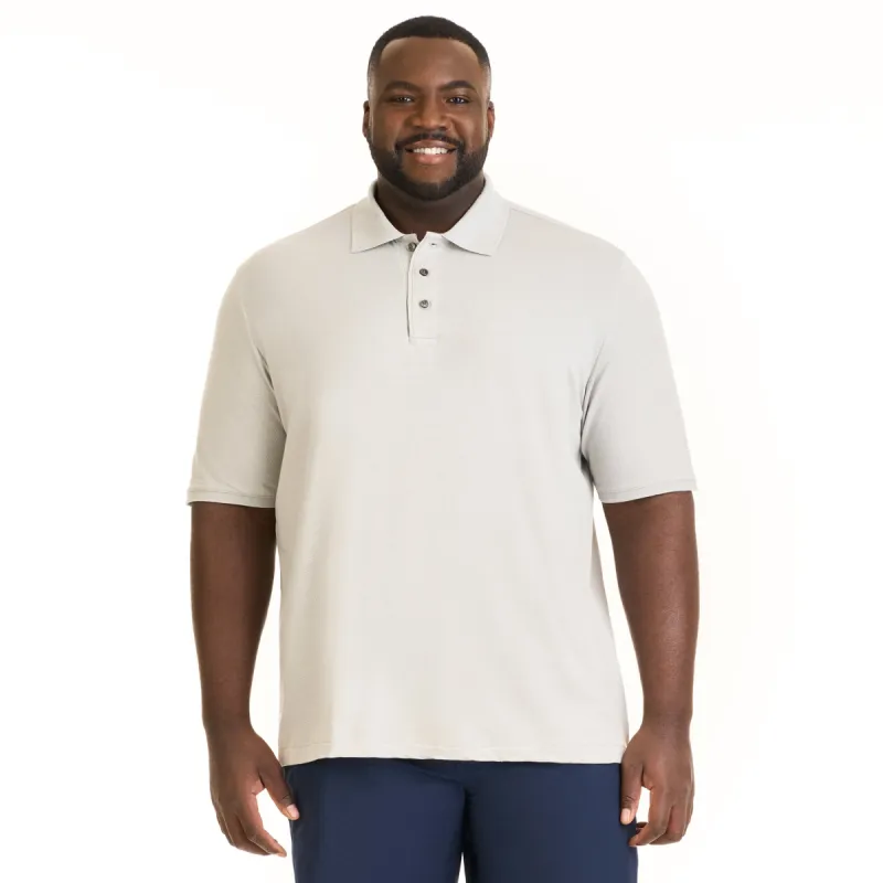 Essential Birdseye Jacquard Polo - Big & Tall sold by Van Heusen