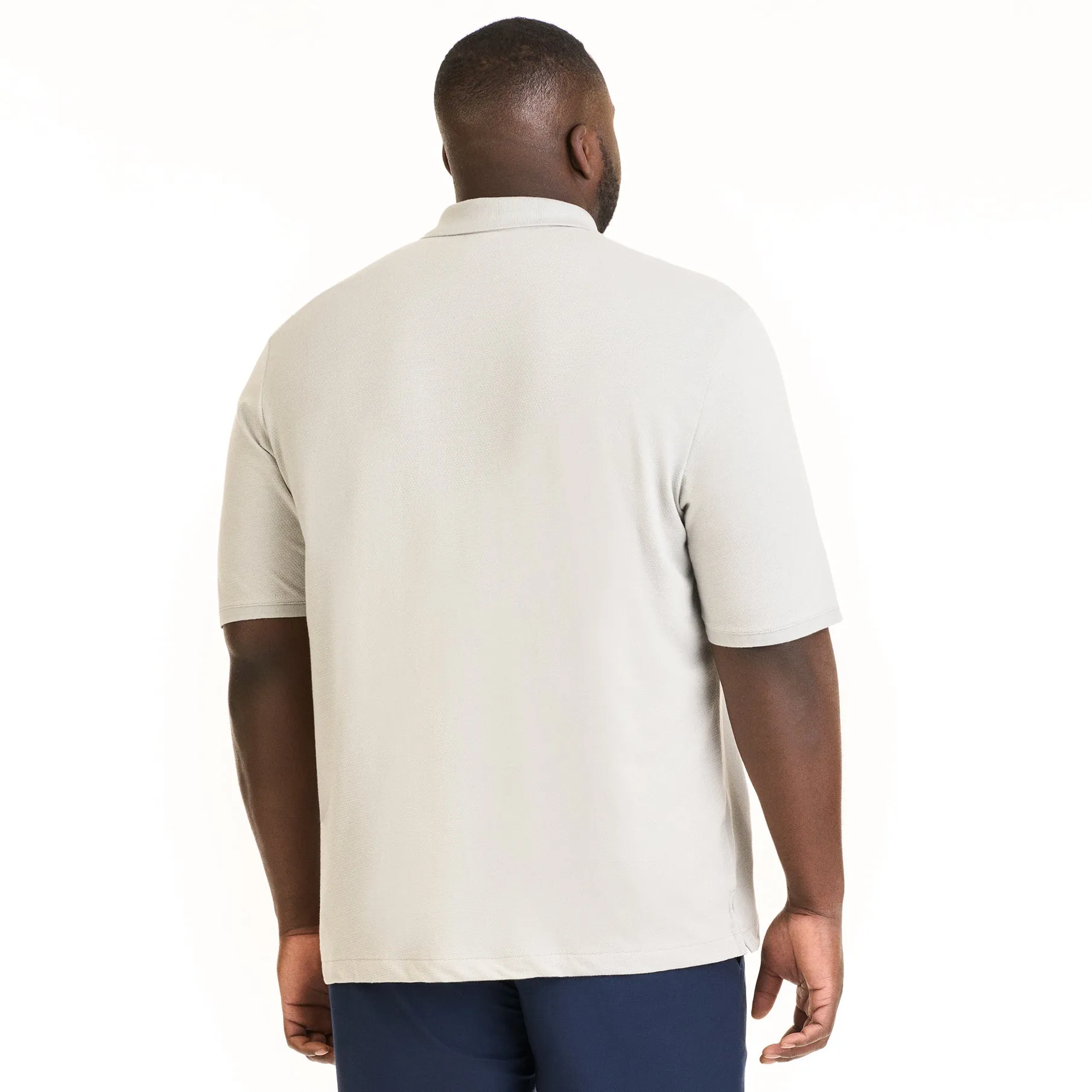 Essential Birdseye Jacquard Polo - Big & Tall sold by Van Heusen product image thumbnail 4