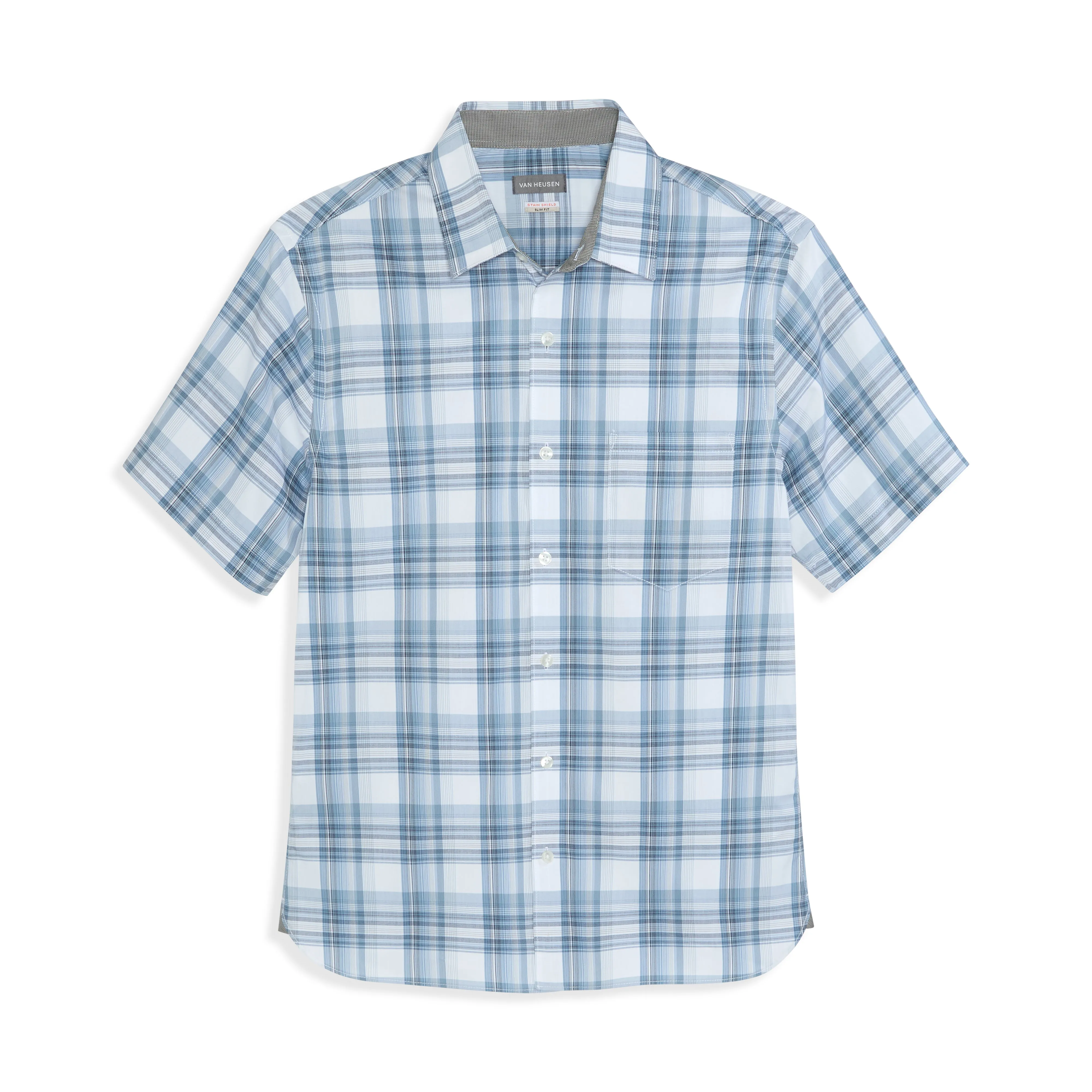 Folsen Short Sleeve Stain Shield Multi Grid - Big & Tall sold by Van Heusen product image thumbnail 5