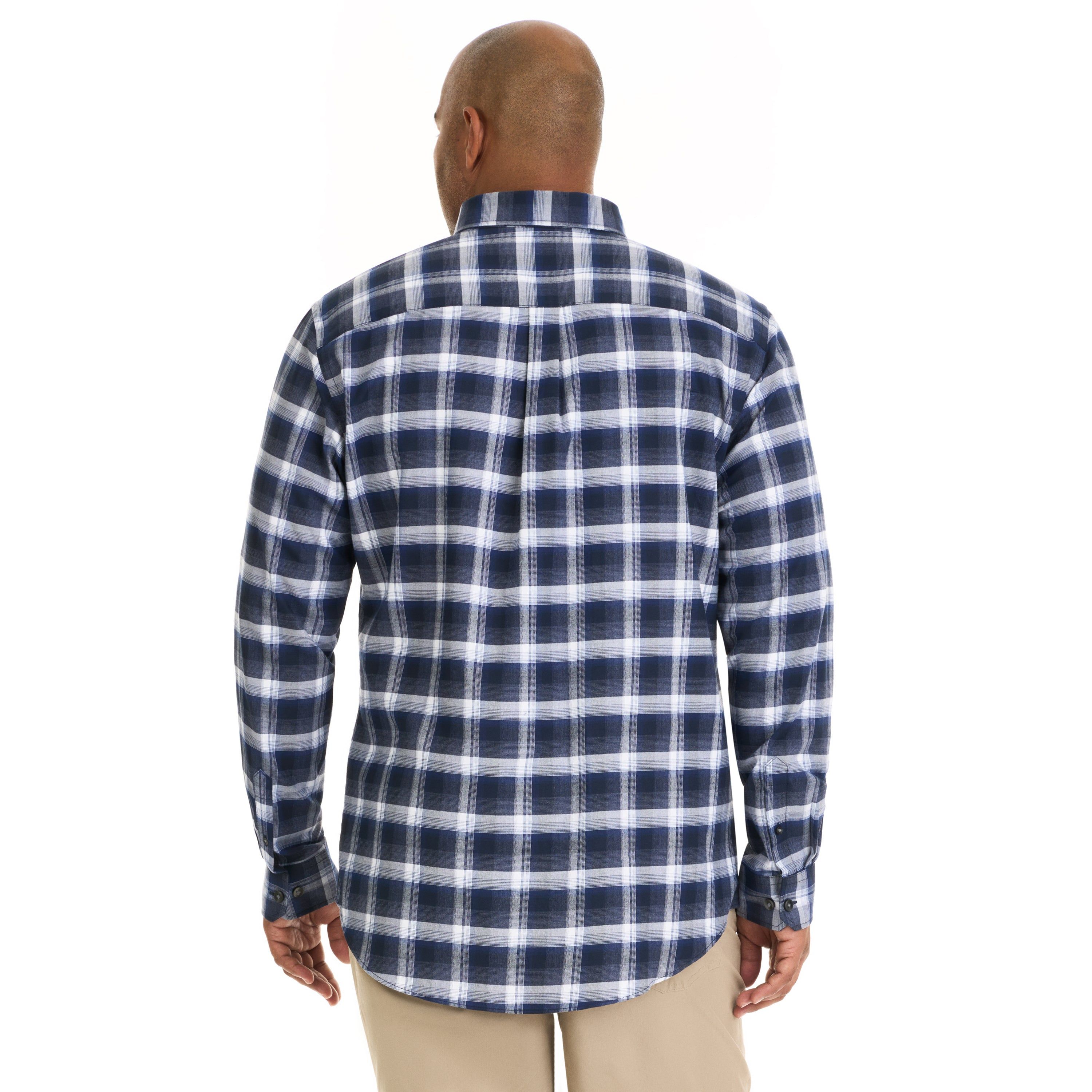 Weekend Twill Long Sleeve Woven Offset Plaid - Big & Tall sold by Van Heusen product image thumbnail 4