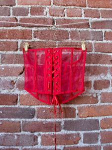 SAMPLE: The Beatrix Corset Top - Red sold by Vanessa Mooney