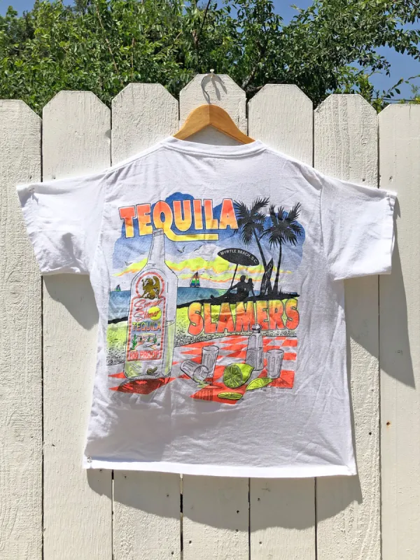 VINTAGE: Neon Tequila T-Shirt sold by Vanessa Mooney