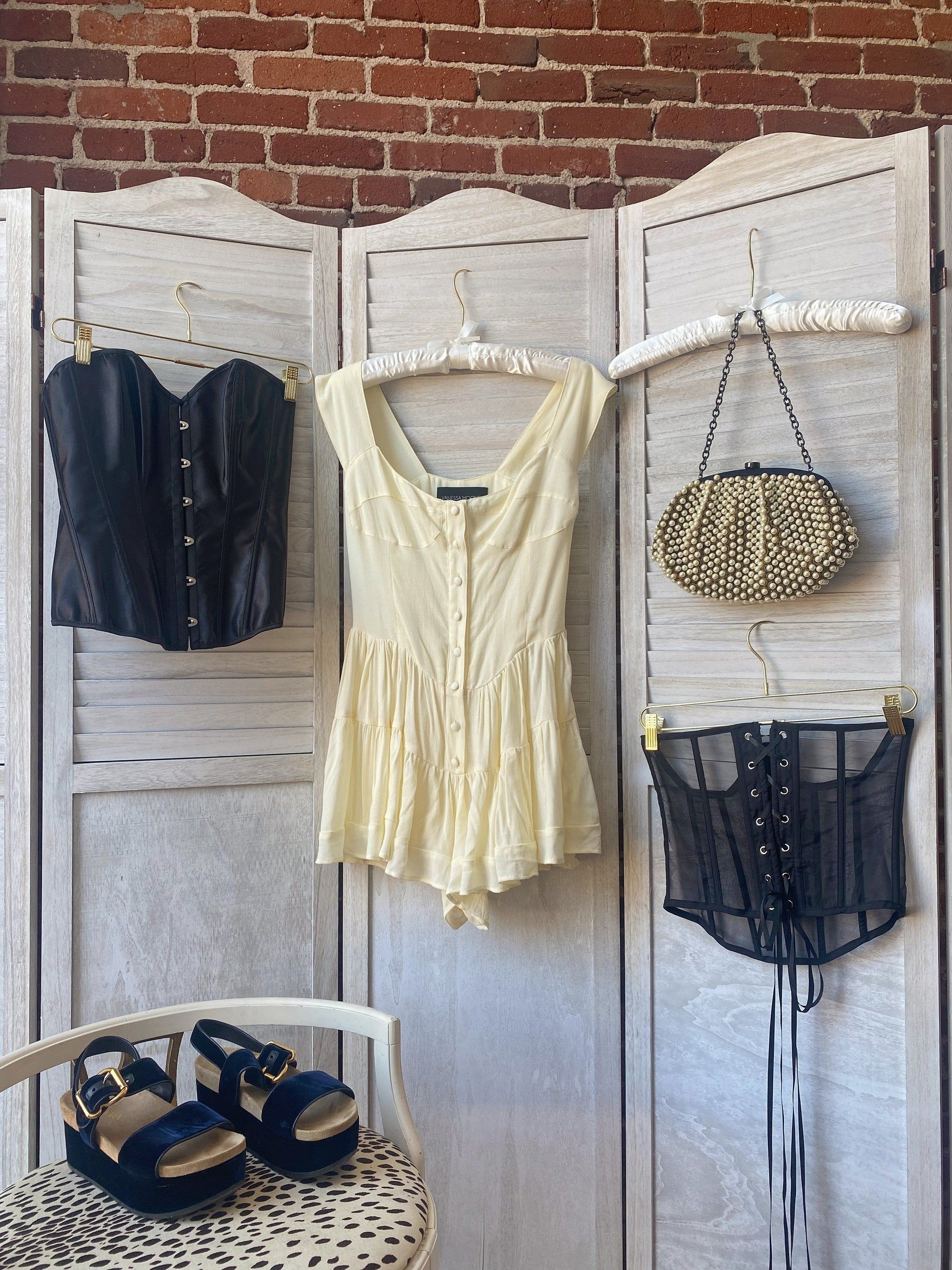 SAMPLE: The Elisabeth Romper Dress - Pastel Sunshine sold by Vanessa Mooney product image thumbnail 2