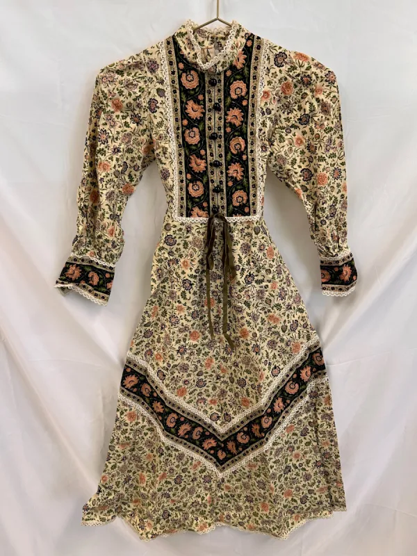 VINTAGE: Paula Lee Prairie Dress Made in England sold by Vanessa Mooney