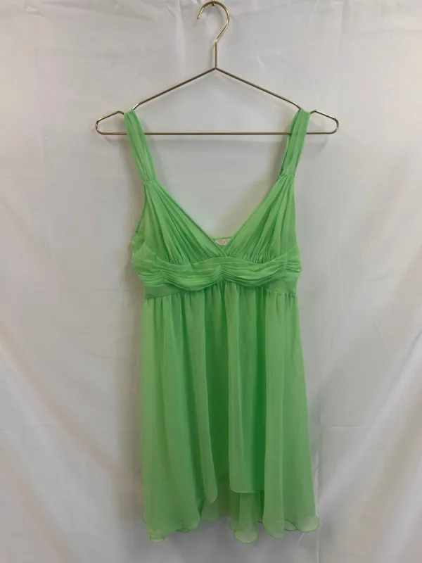 VINTAGE: Victoria’s Secret Y2k Lime Green Mini Dress or Top sold by Vanessa Mooney