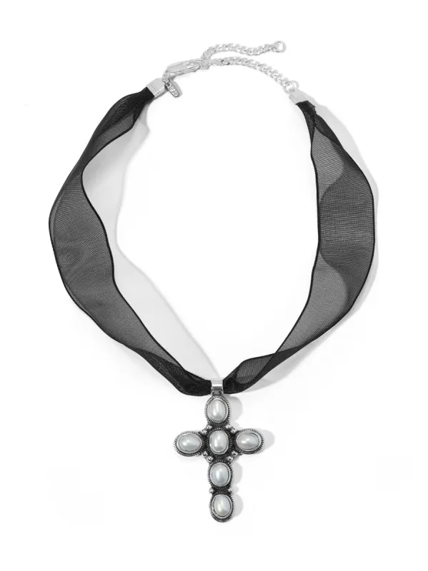 The Sophia Cross Choker sold by Vanessa Mooney