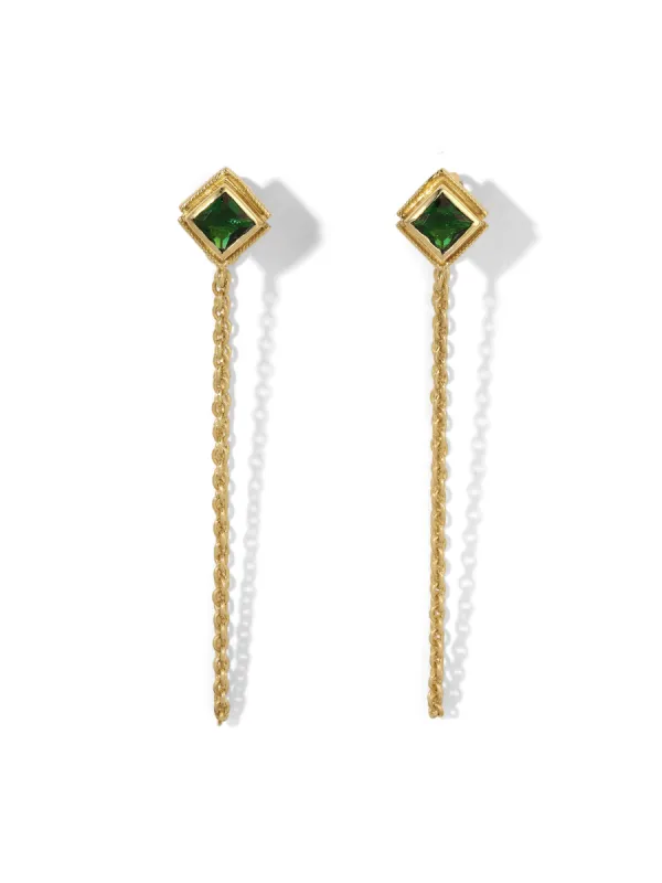 The Elvenia Earrings - Emerald sold by Vanessa Mooney