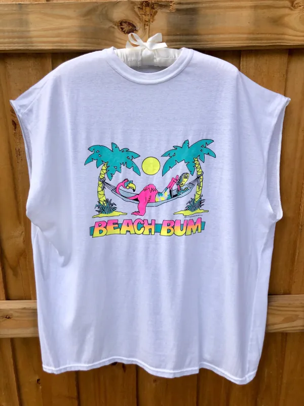 VINTAGE: '90s Beach Bum Cut-Off T-Shirt sold by Vanessa Mooney