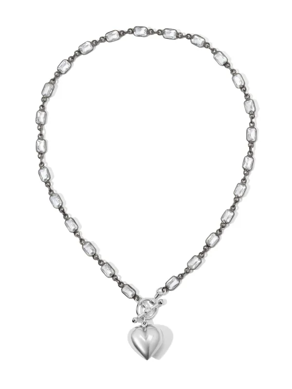 The Lia Heart Choker - Silver sold by Vanessa Mooney