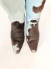 VINTAGE: Blue Cowhide Cowboy Boots sold by Vanessa Mooney