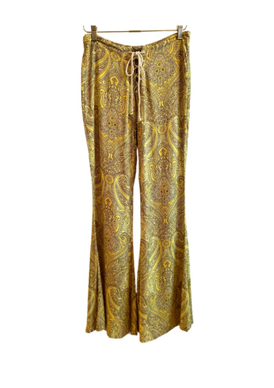 Lenni Yellow Floral Flare Pants sold by Vanessa Mooney