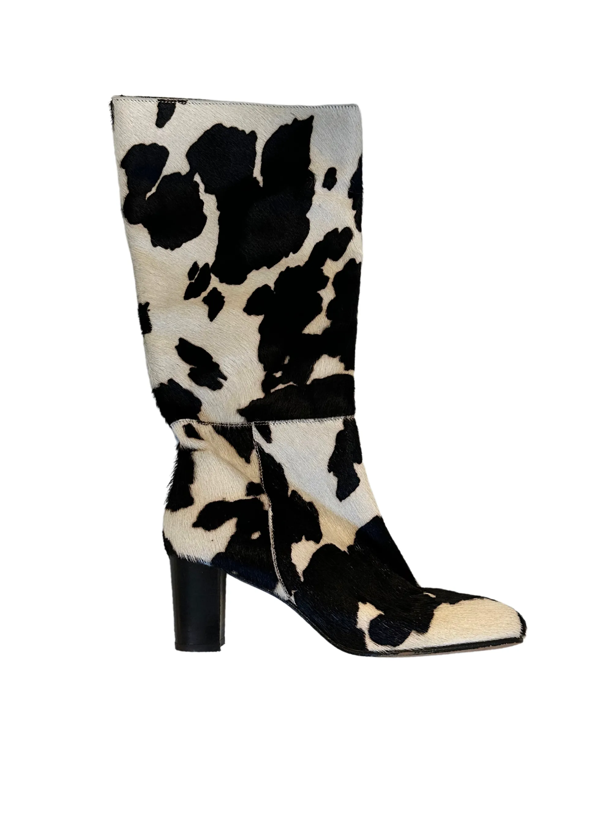 Tall Cow Print Fur Boots sold by Vanessa Mooney