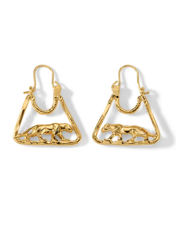 The Leopard Hoop Earrings sold by Vanessa Mooney