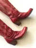 VINTAGE: Western Boots - Rich Red sold by Vanessa Mooney