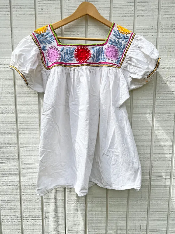 VINTAGE: '70s Embroidered Mini Dress sold by Vanessa Mooney