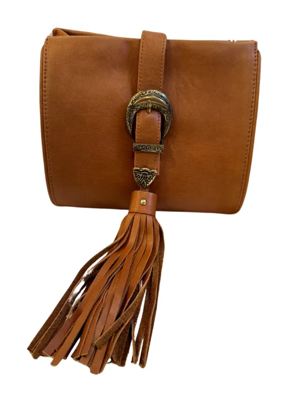 Handcrafted Sanci x Vanessa Mooney Buckle Clutch sold by Vanessa Mooney