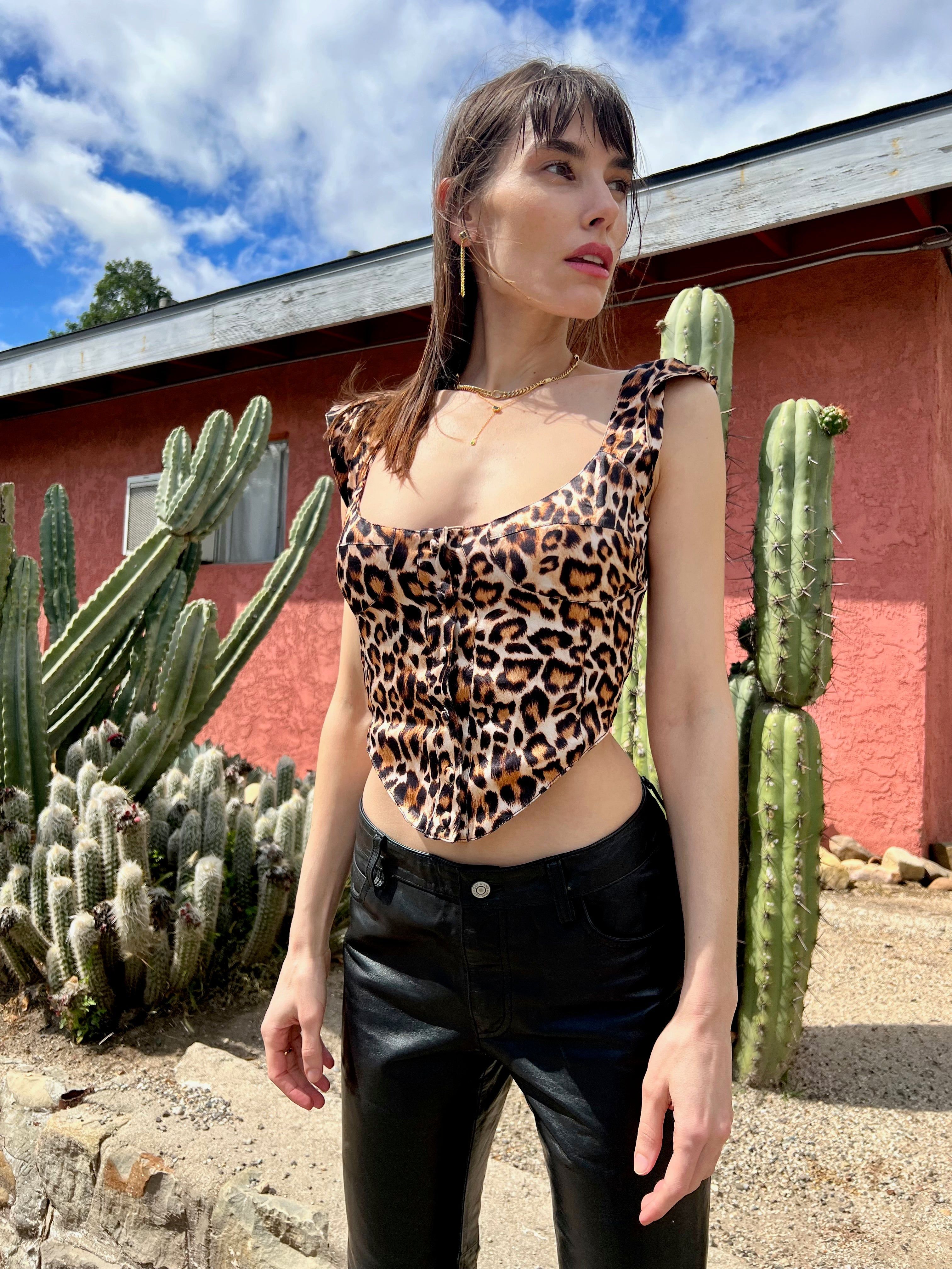 SAMPLE: The Heather Top - Cheetah Print sold by Vanessa Mooney