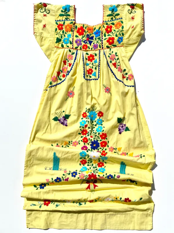 VINTAGE: Maxi Dress - Yellow Floral sold by Vanessa Mooney