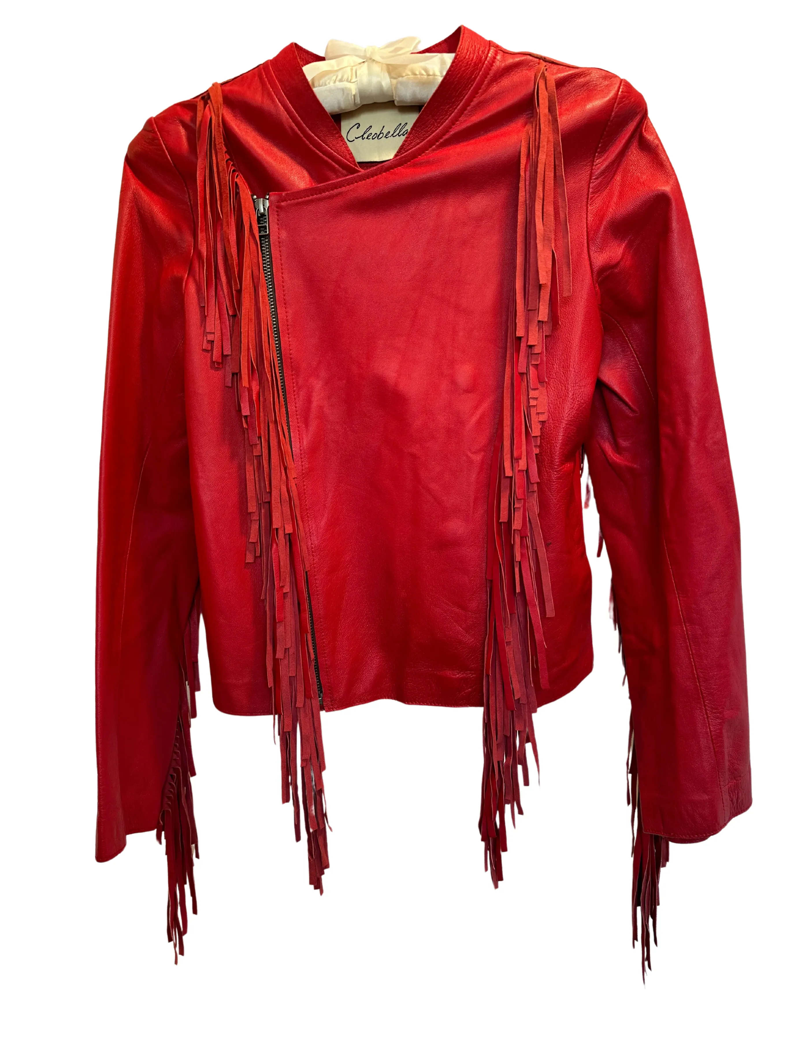 Leather Fringe Jacket sold by Vanessa Mooney