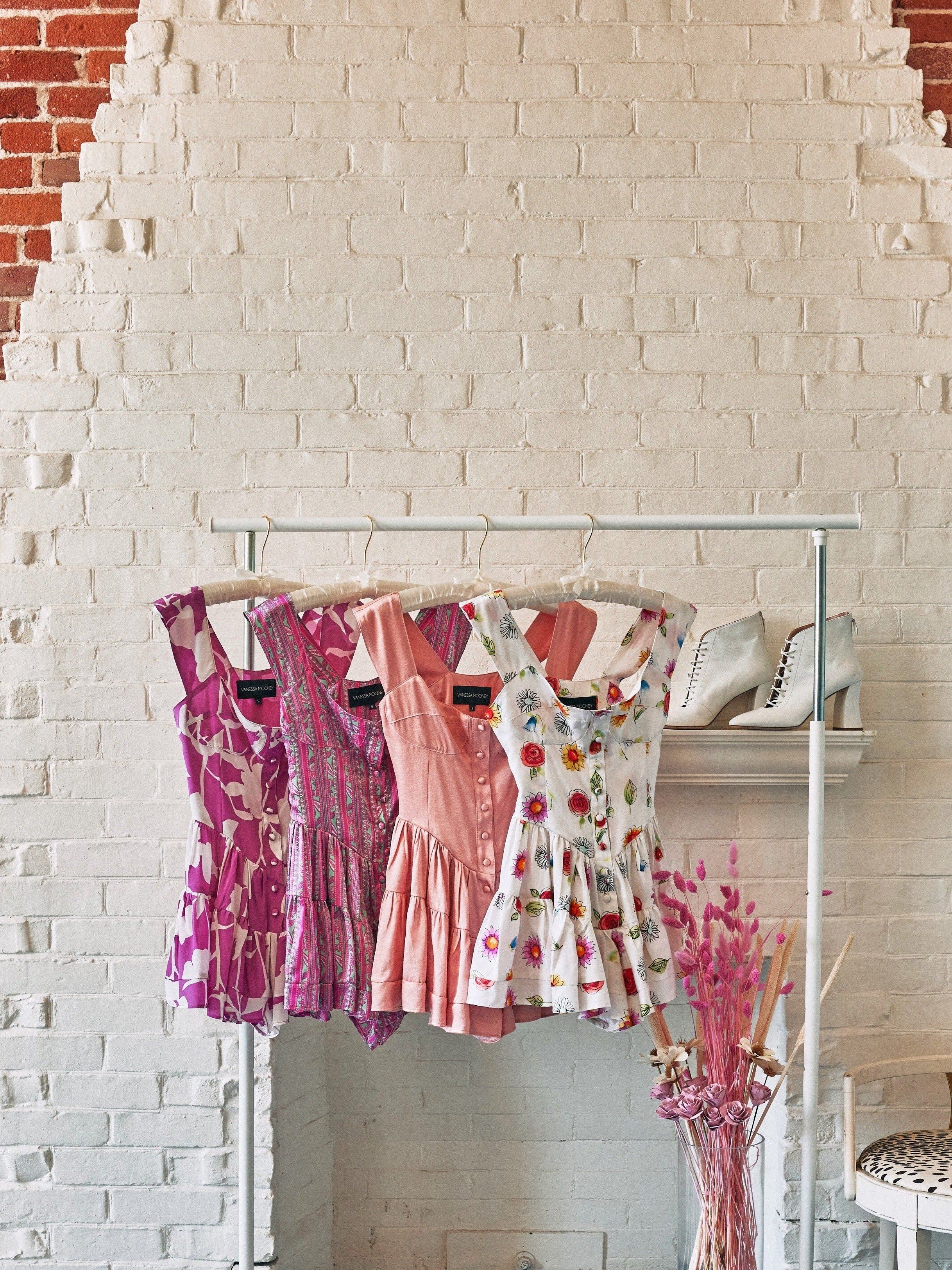 The Elisabeth Romper Dress - Pink & White Silk sold by Vanessa Mooney product image thumbnail 3
